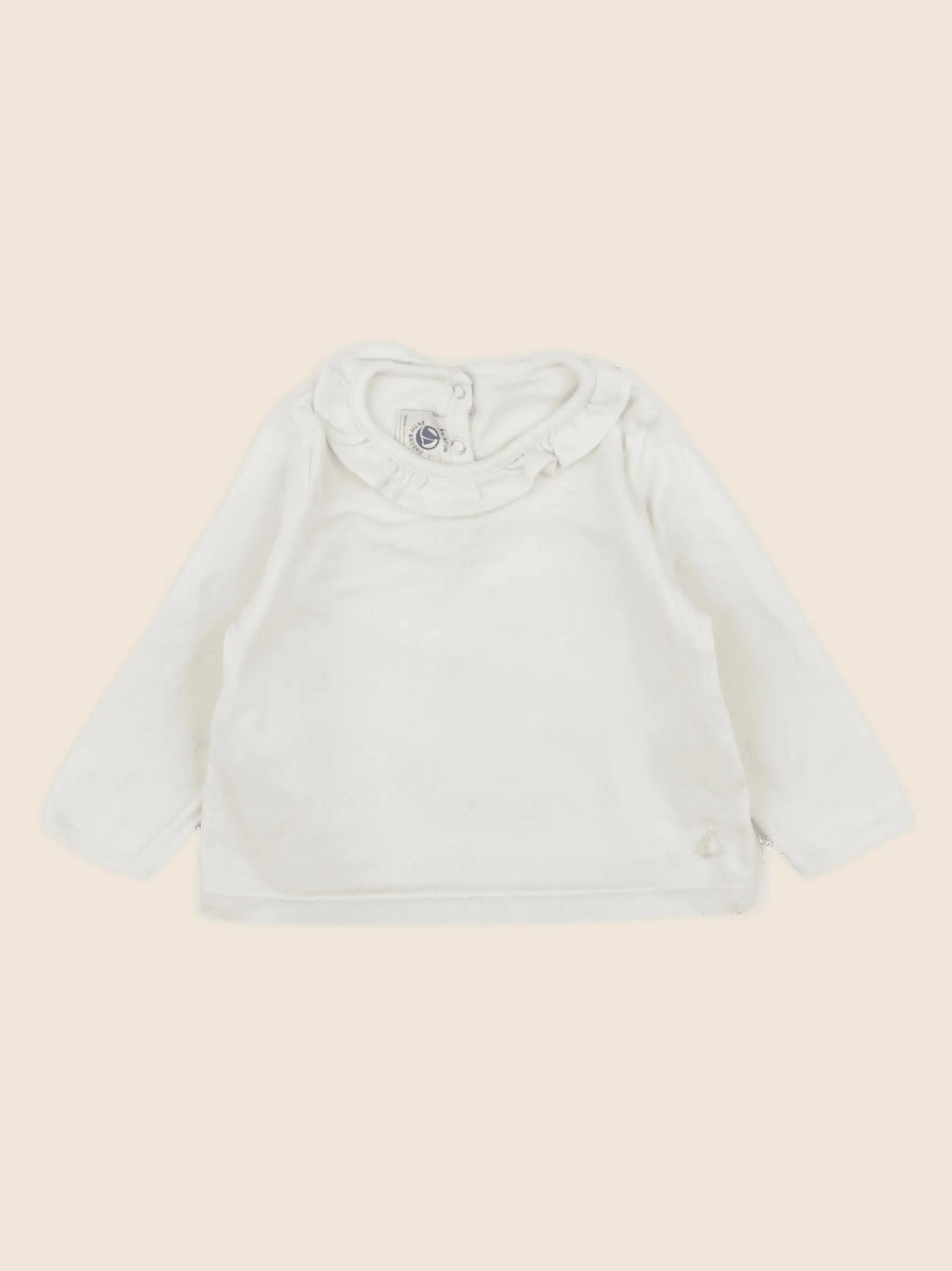 Petit Bateau - tee-shirt beige - 6 mois