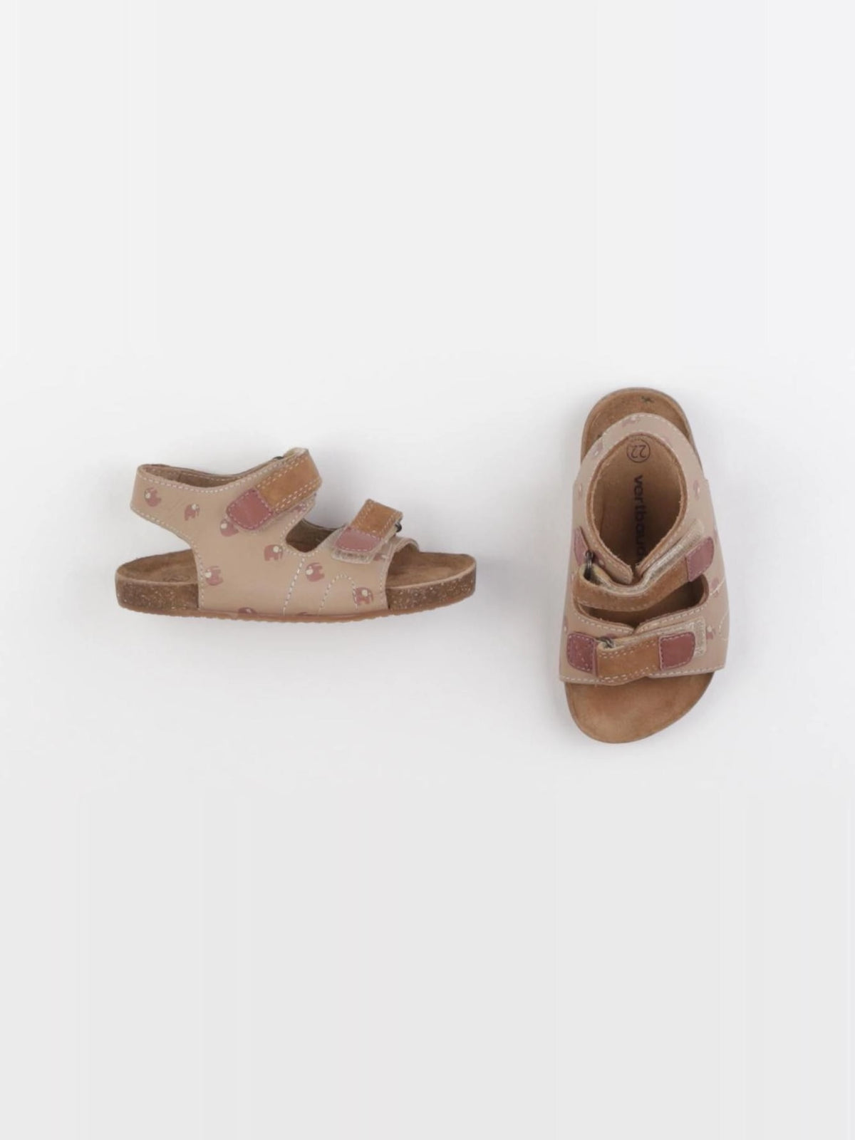 Vertbaudet - sandales marron - pointure 22