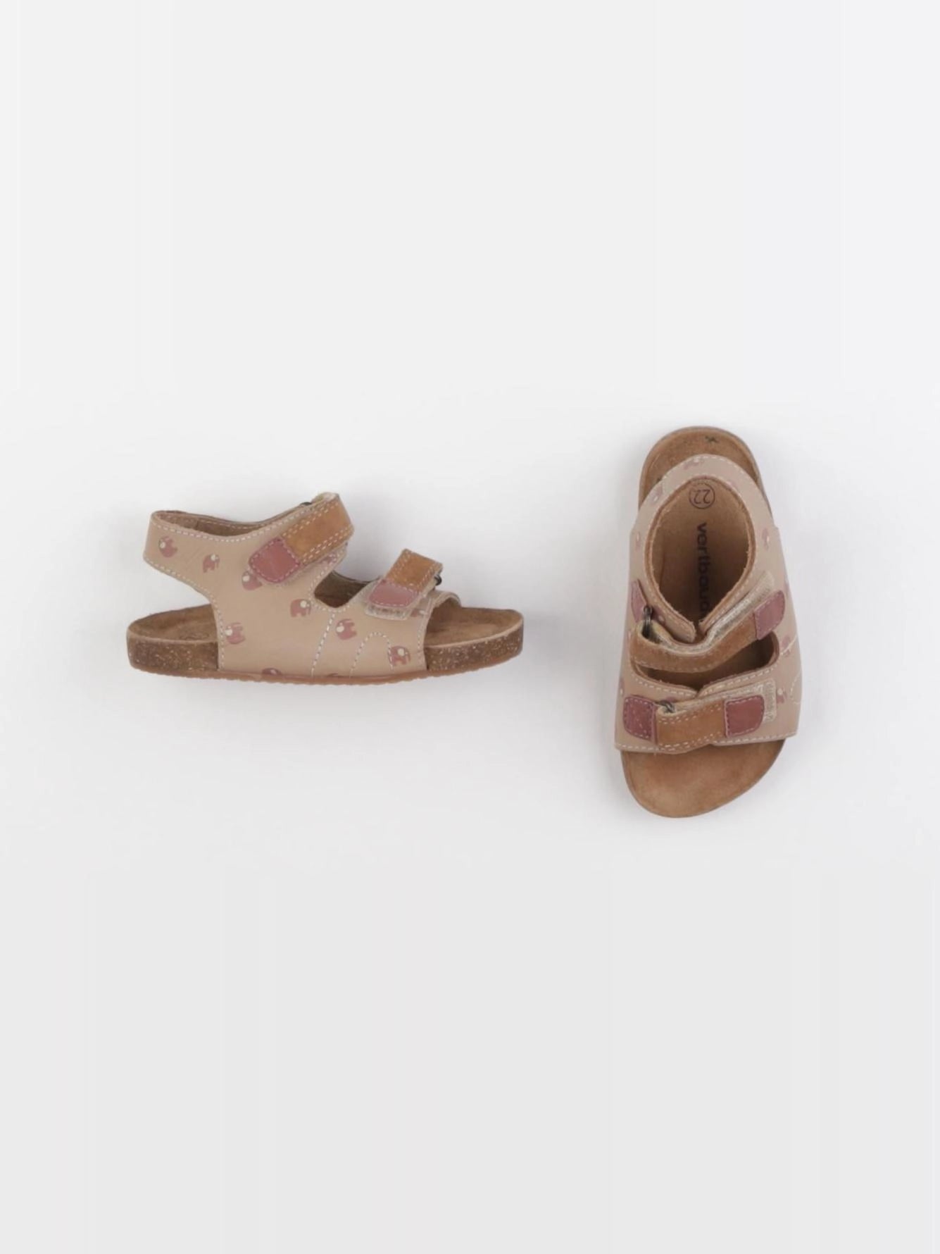 Vertbaudet - sandales marron - pointure 22