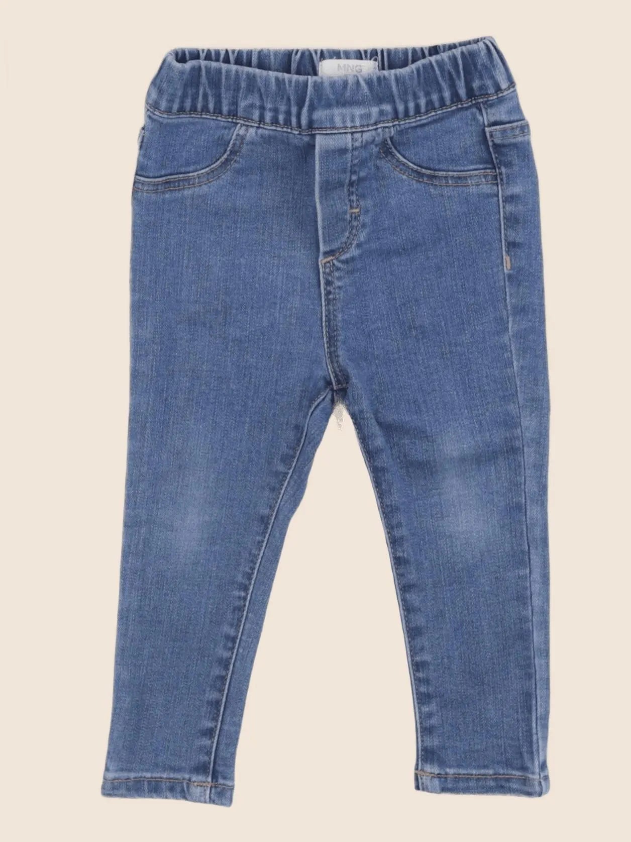 Mango - jegging bleu - 9/12 mois