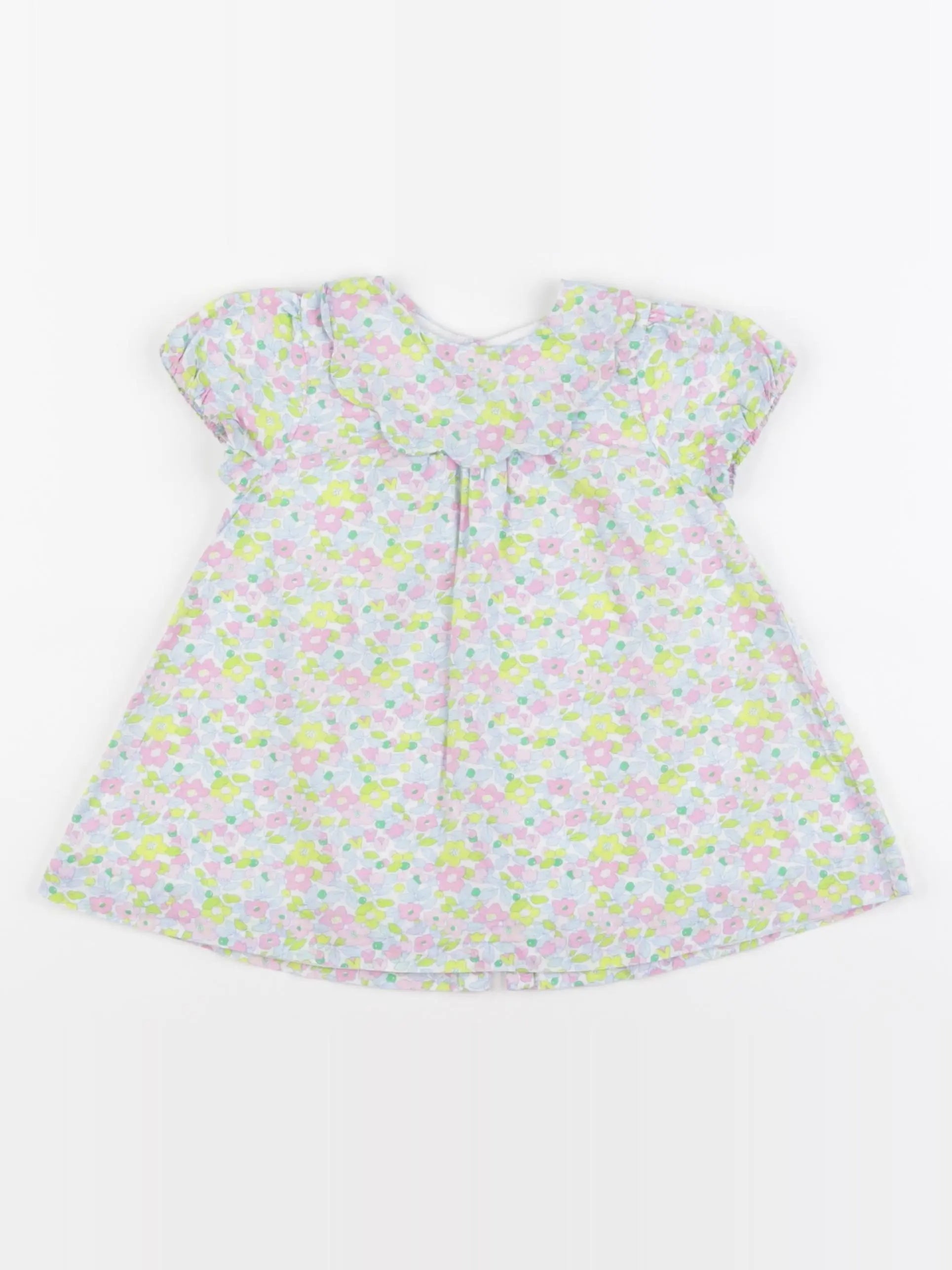 Jacadi - robe liberty multicolore - 12 mois
