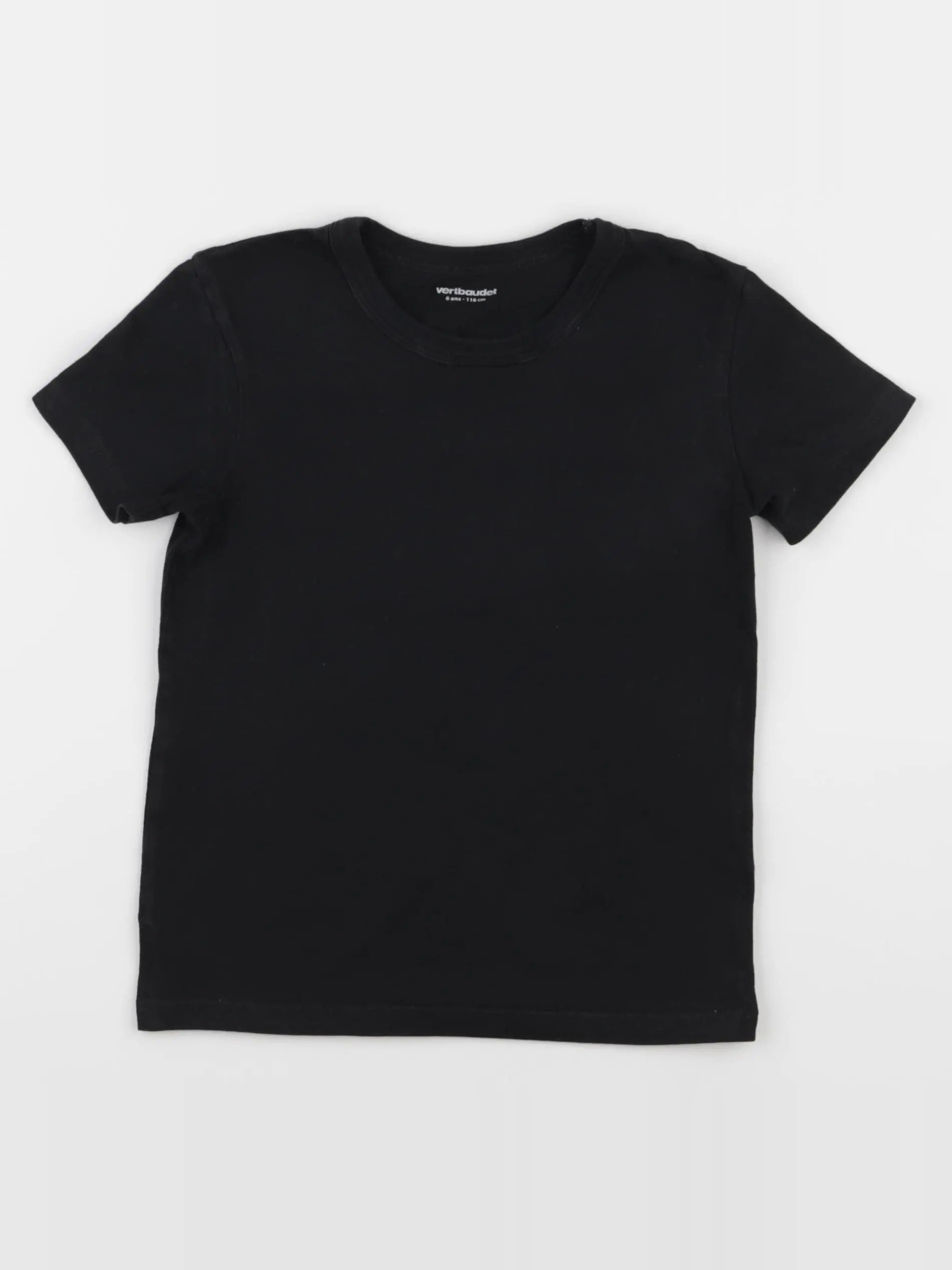 Vertbaudet - maillot de corps noir - 6 ans
