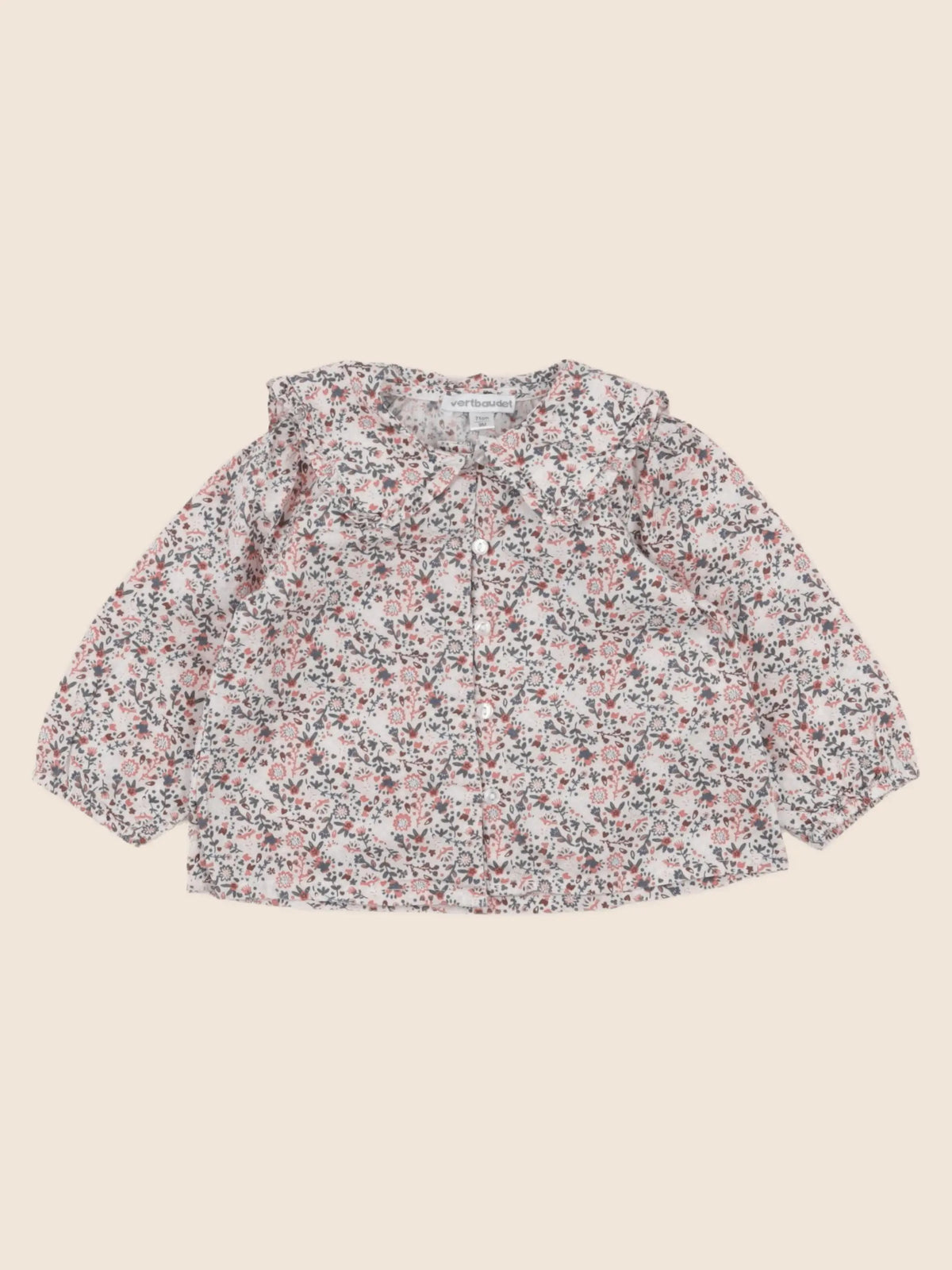 Vertbaudet - blouse rose - 9 mois
