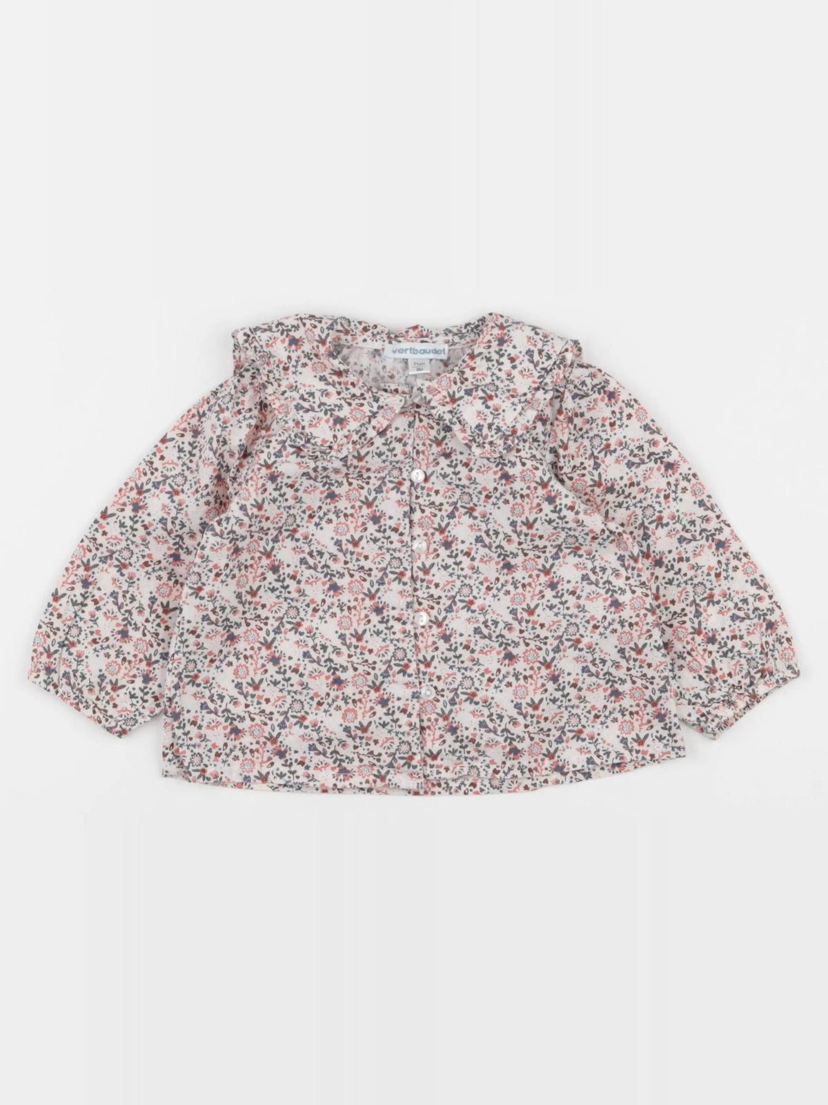 Vertbaudet - blouse rose - 9 mois