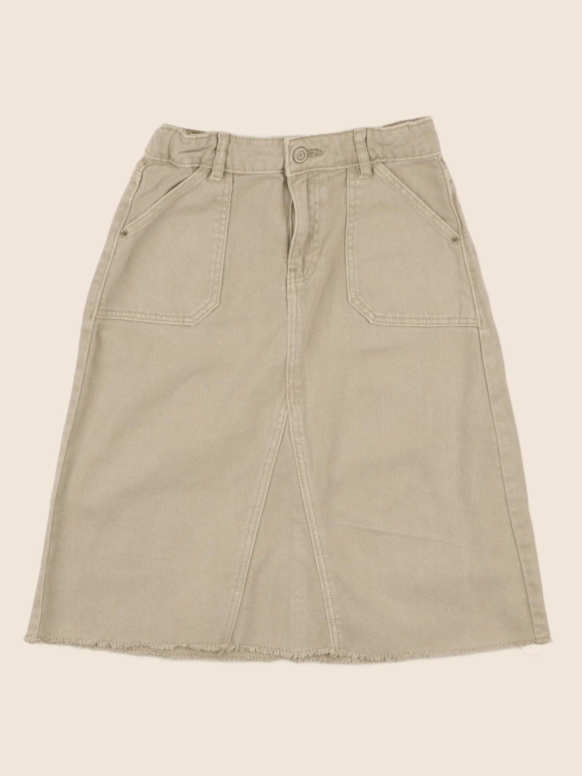Vertbaudet - jupe beige - 8 ans