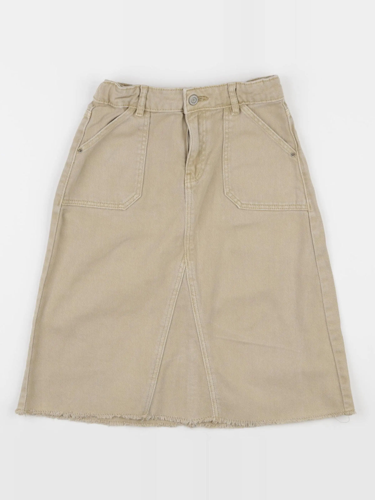 Vertbaudet - jupe beige - 8 ans