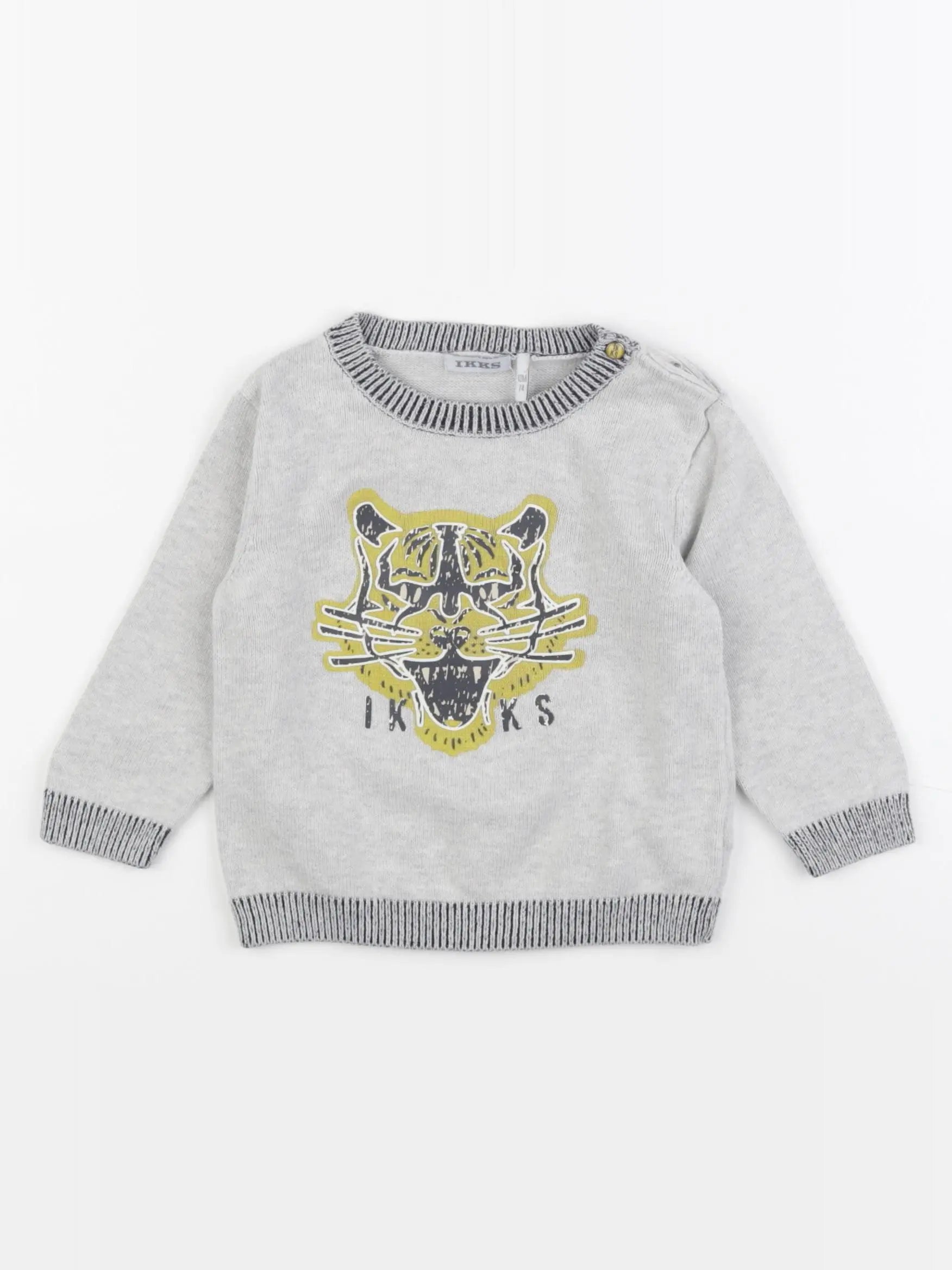 IKKS - pull gris - 12 mois