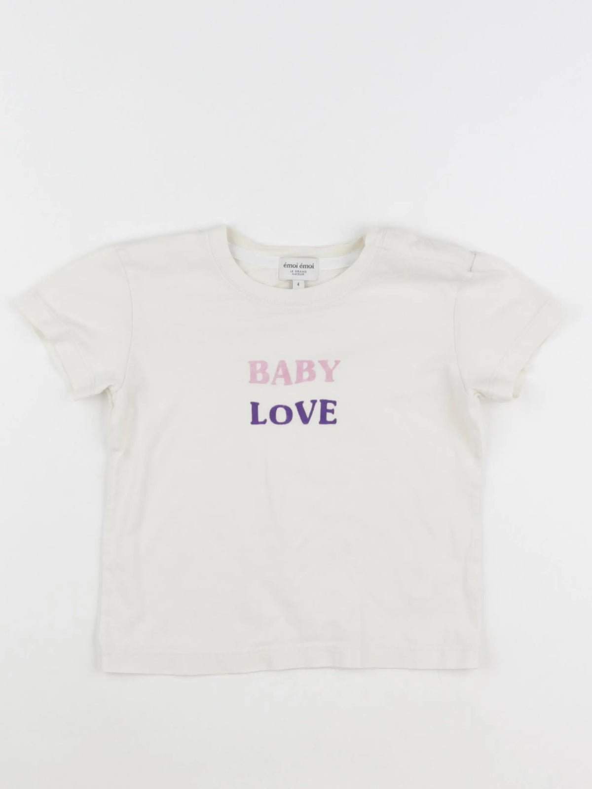 Emoi emoi - tee-shirt beige - 4 ans