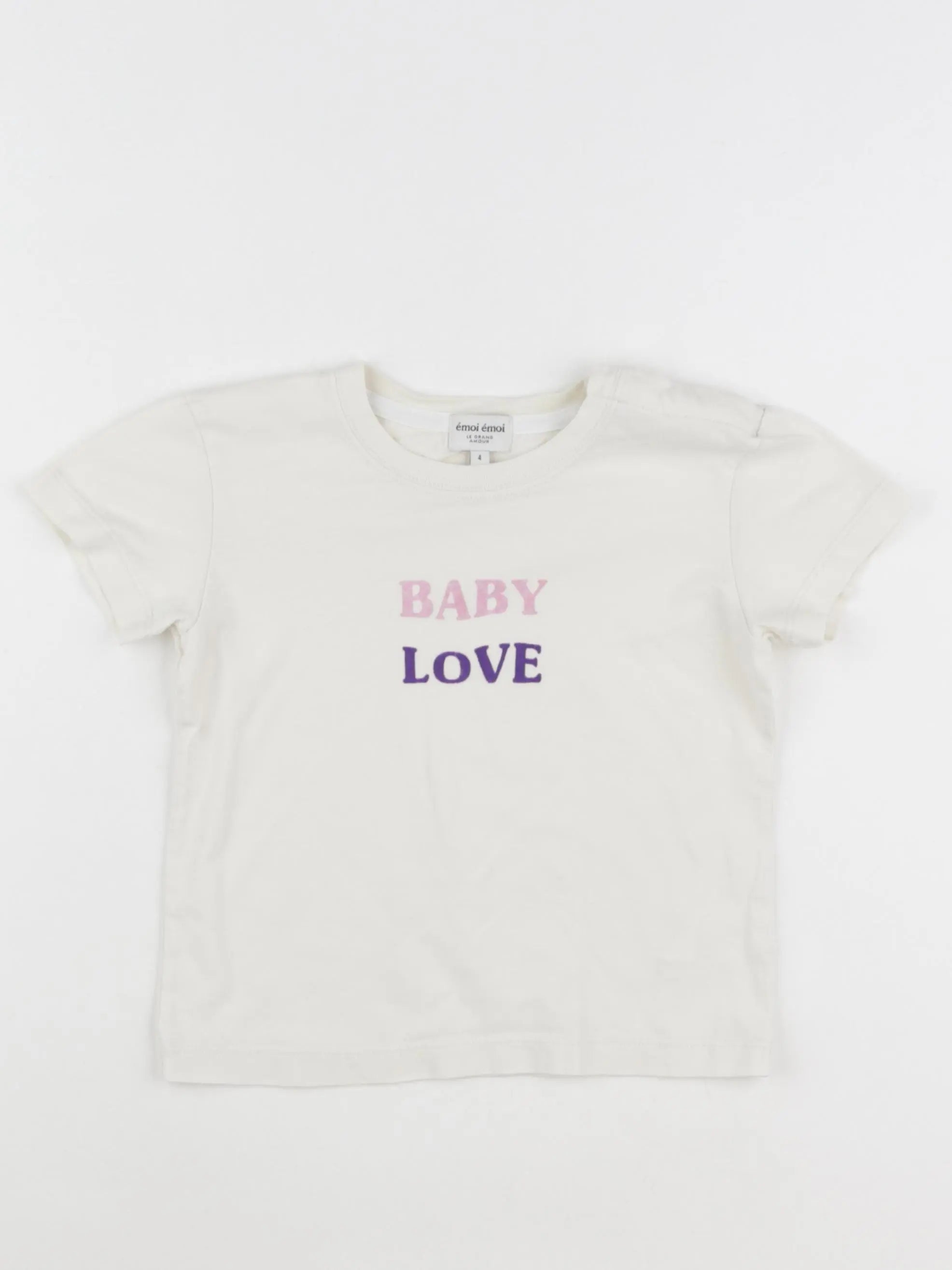 Emoi emoi - tee-shirt beige - 4 ans