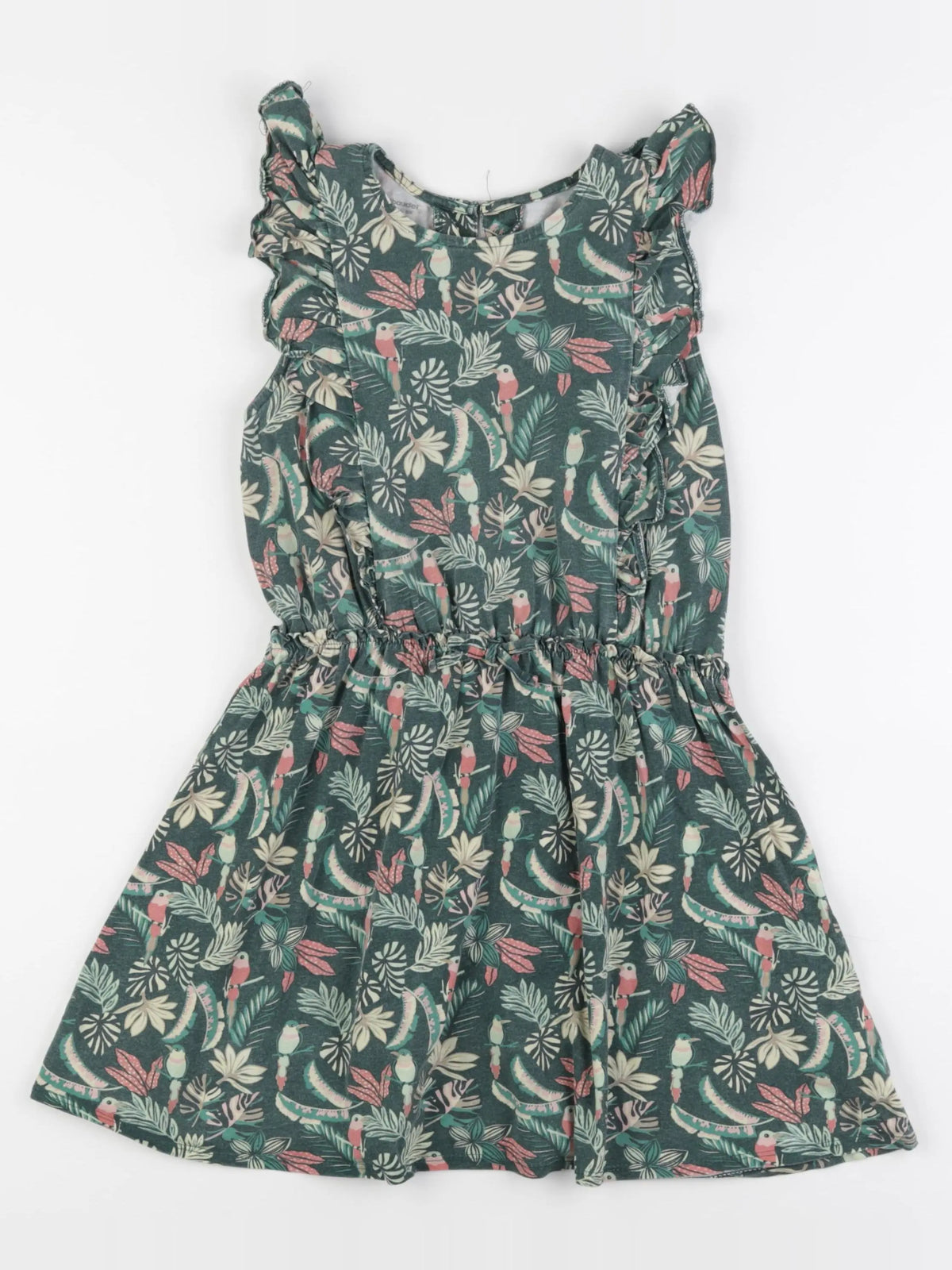 Vertbaudet - robe vert - 10 ans