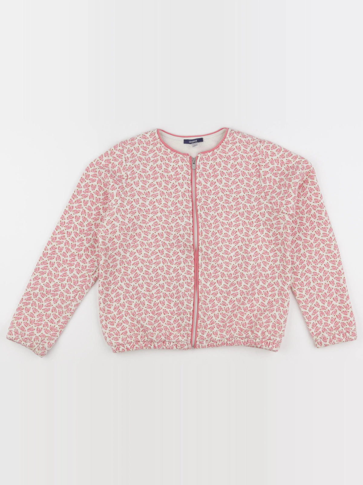 Okaidi - veste beige, rose - 10 ans