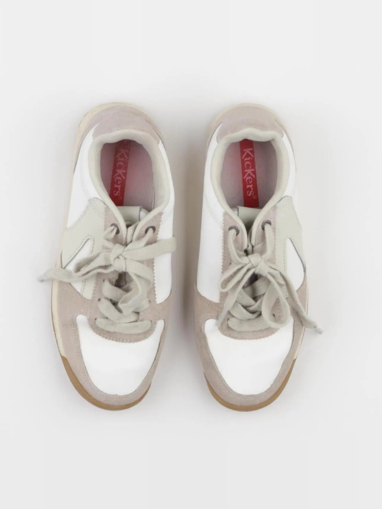 Kickers - baskets blanc, beige - pointure 37