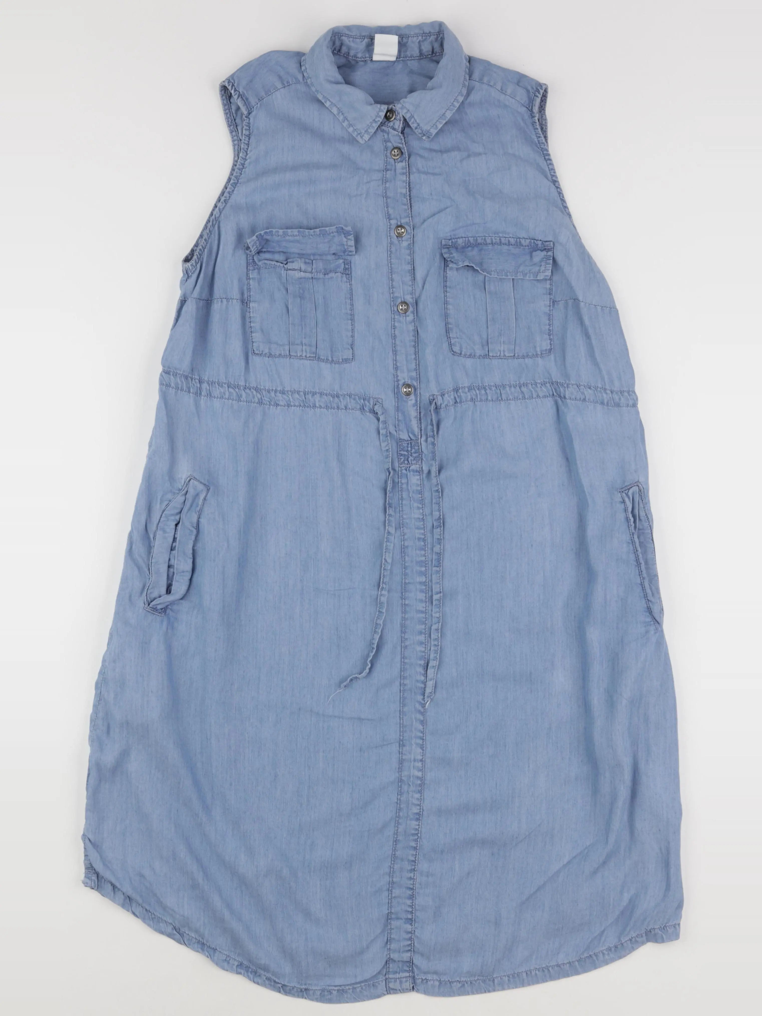 H&M - robe grossesse bleu - m