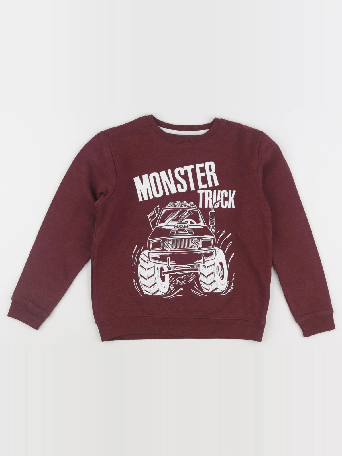 Vertbaudet - sweat marron - 10 ans