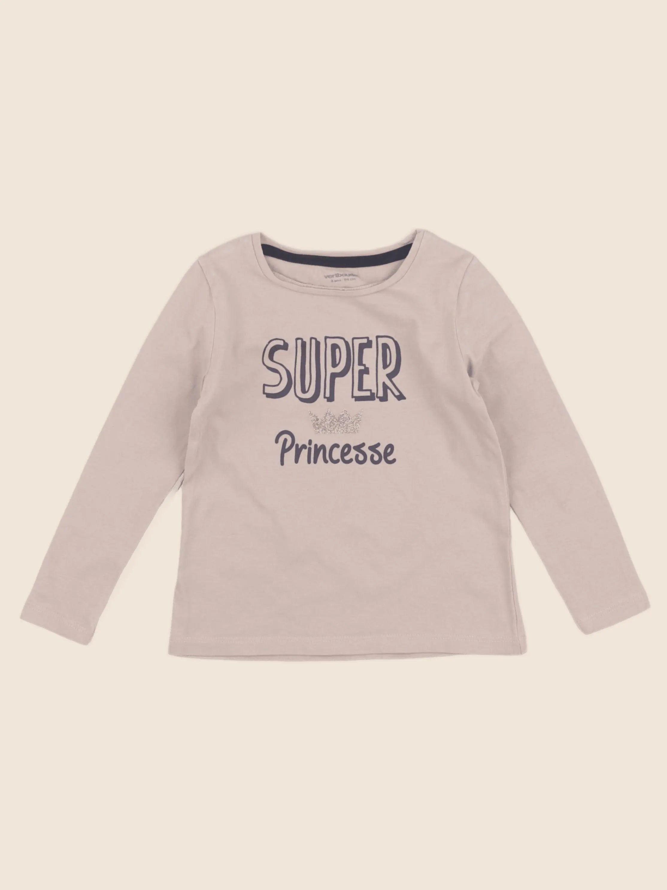 Vertbaudet - tee-shirt rose - 3 ans