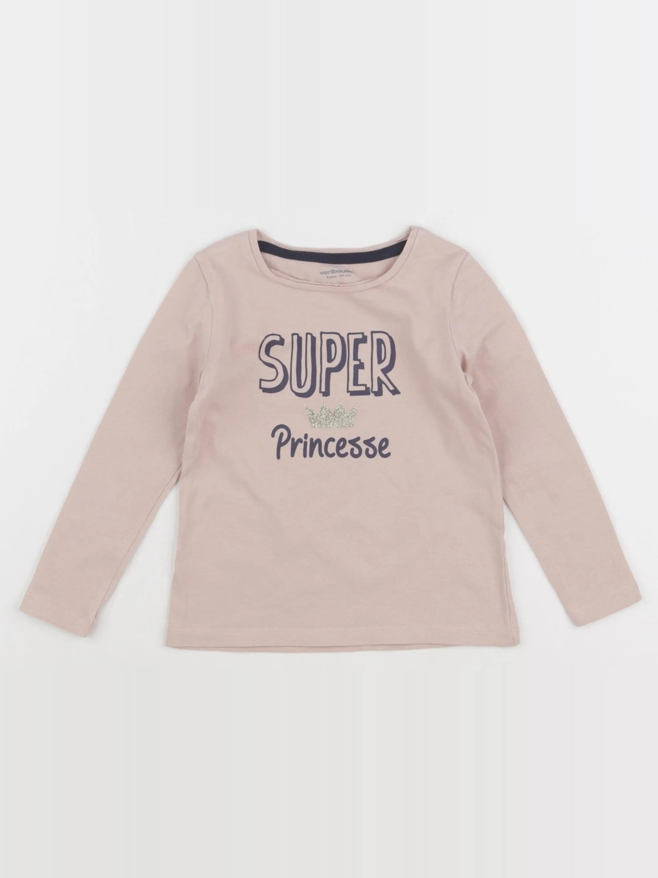 Vertbaudet - tee-shirt rose - 3 ans