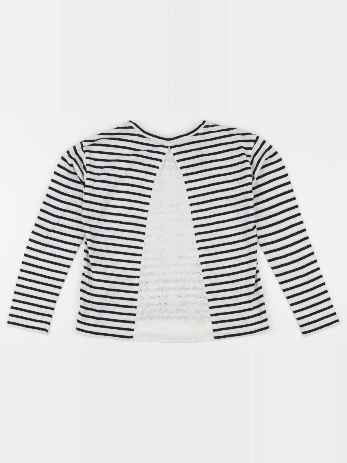 IKKS - tee-shirt blanc, bleu - 8 ans