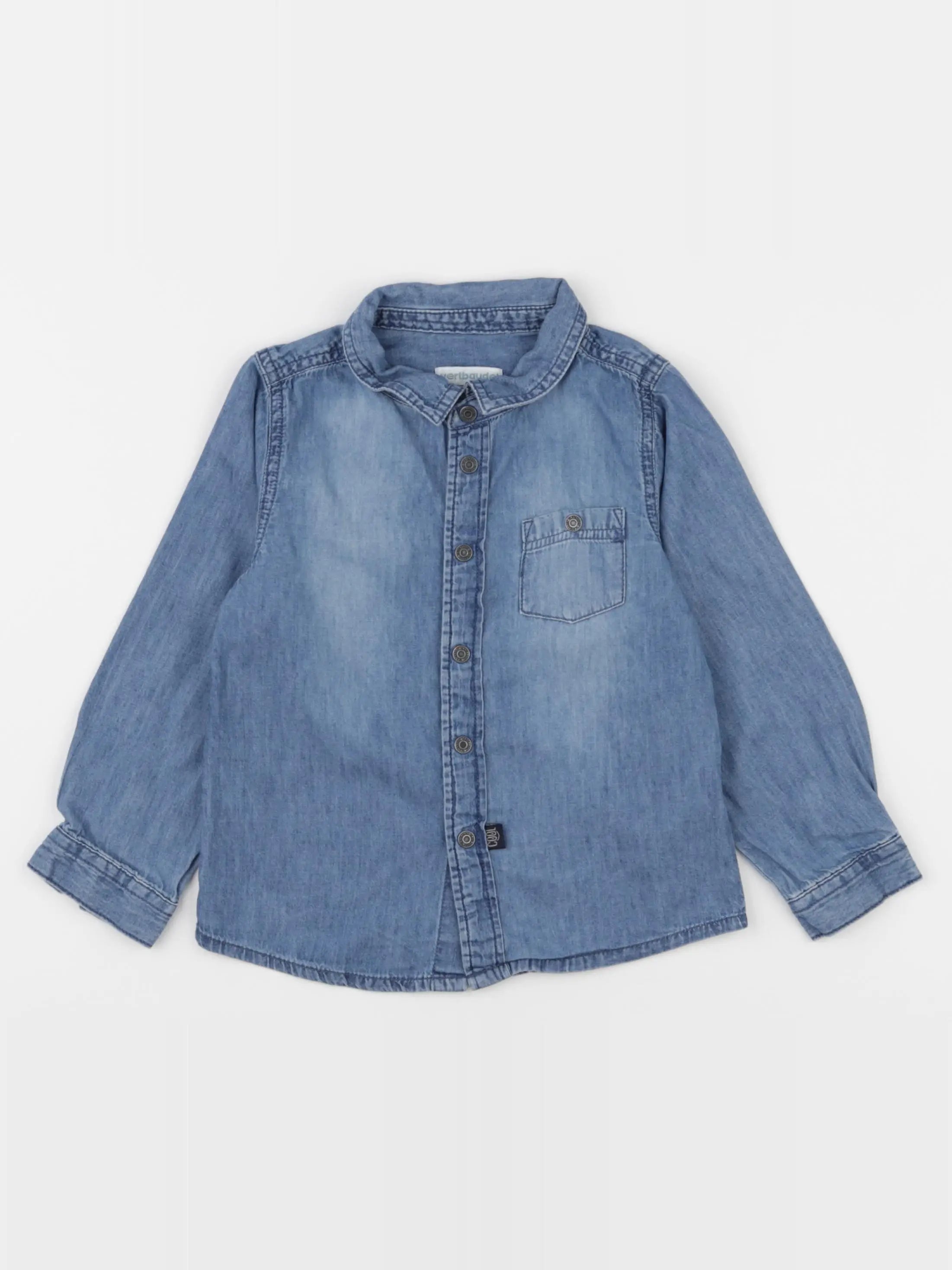 Vertbaudet - chemise bleu - 3 ans