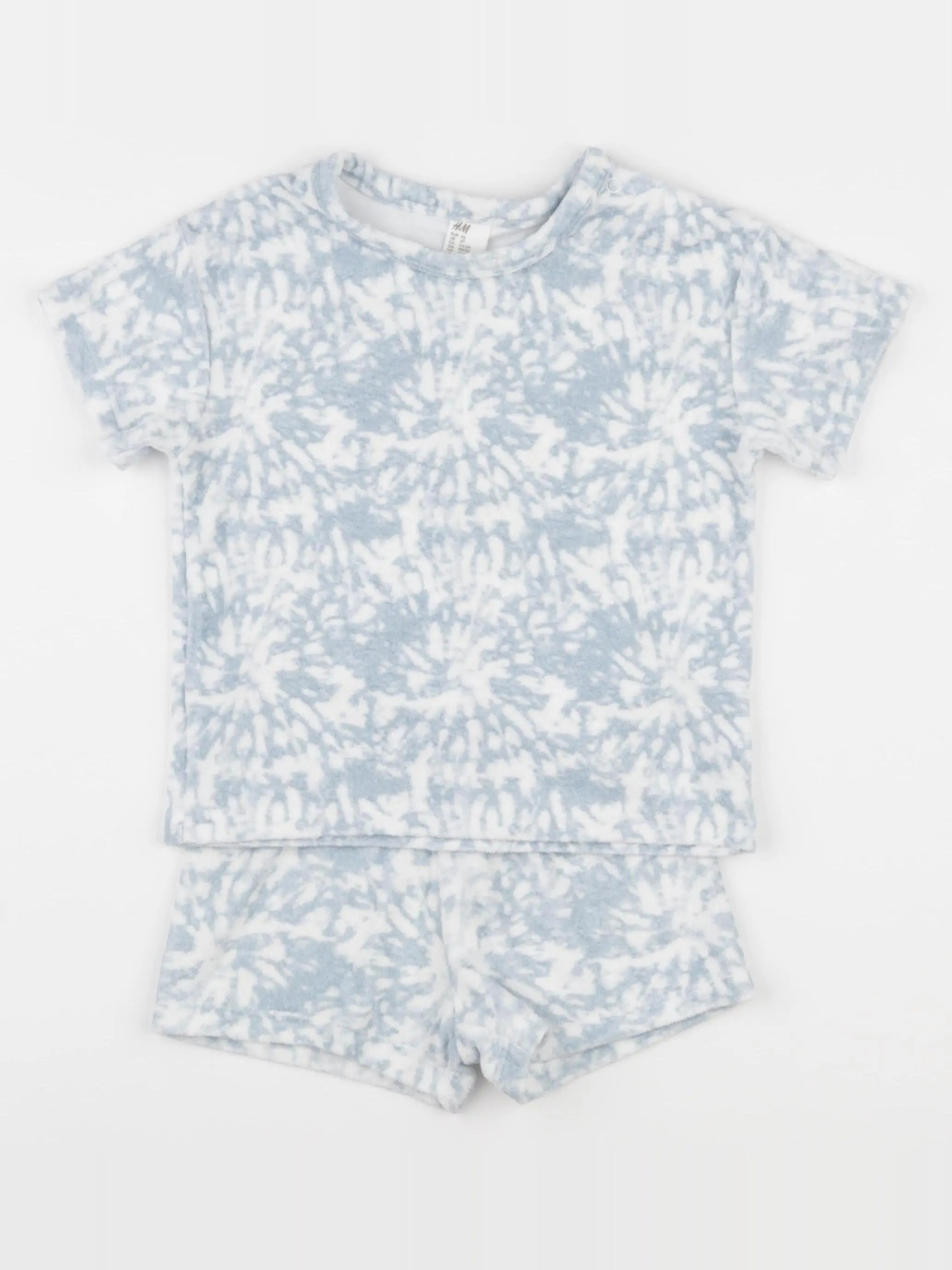 H&M - ensemble bleu - 18/24 mois