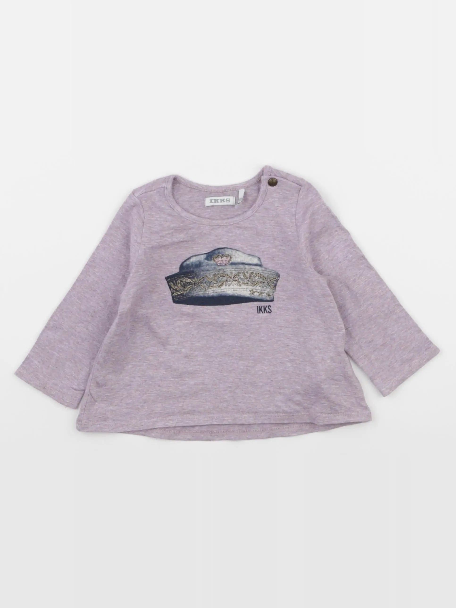 IKKS - tee-shirt violet - 6 mois