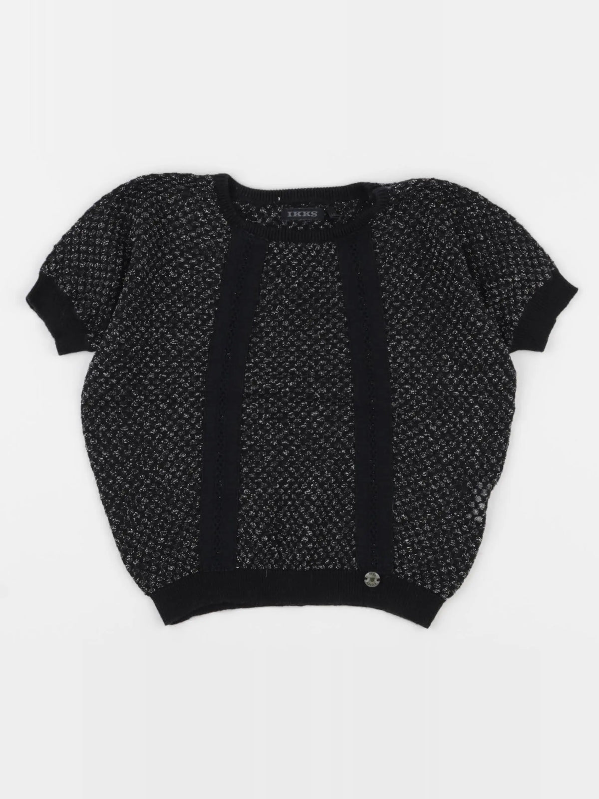 IKKS - blouse noir, argent - 4 ans