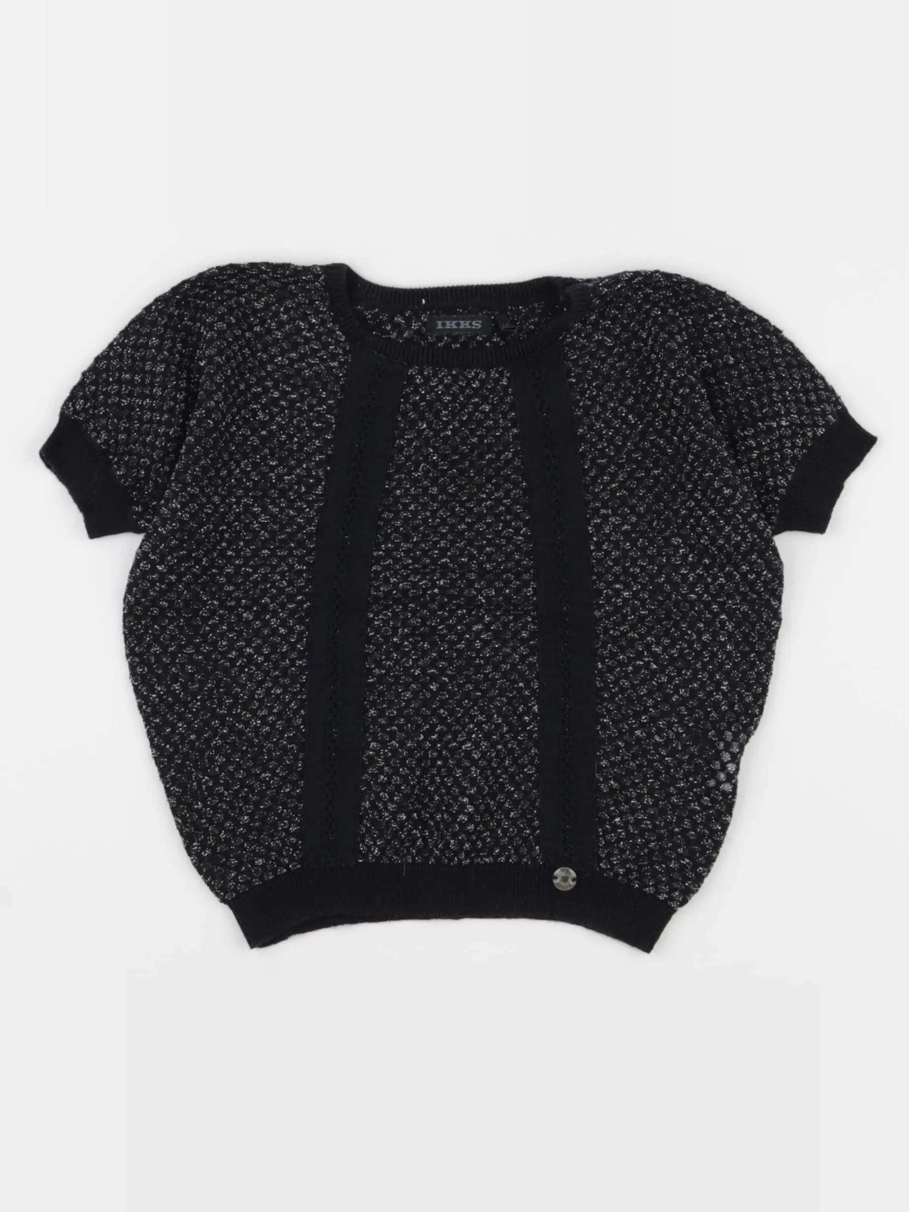 IKKS - blouse noir, argent - 4 ans
