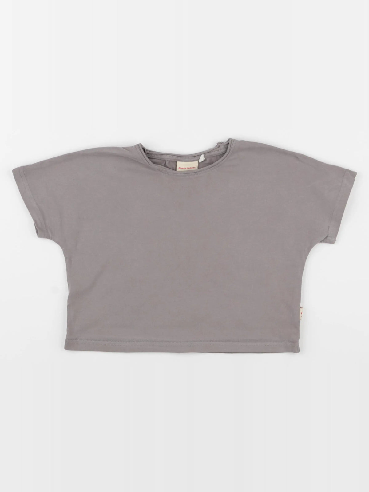 Gamin gamine - tee-shirt taupe - 2 ans