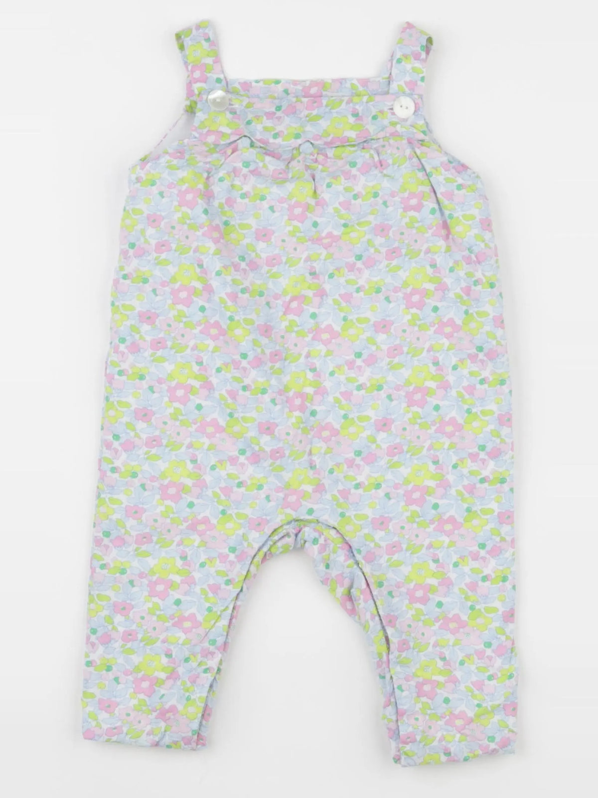 Jacadi - combinaison doublé, liberty multicolore - 6 mois