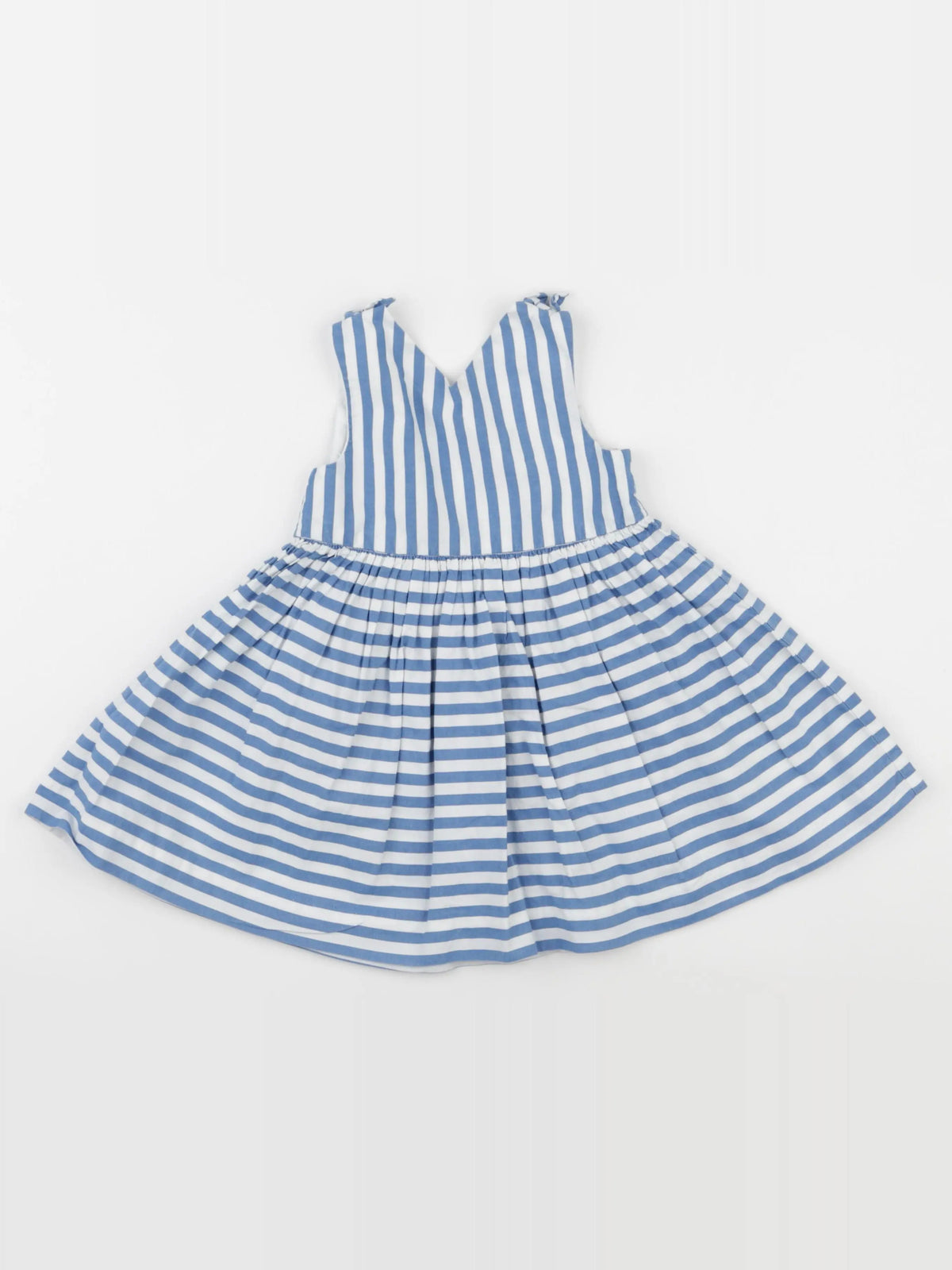 Jacadi - robe blanc, bleu - 24 mois