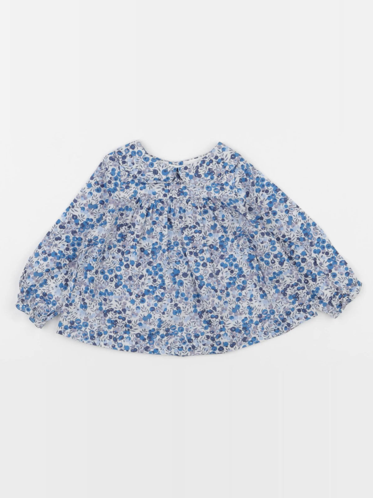 Jacadi - blouse liberty bleu - 12 mois