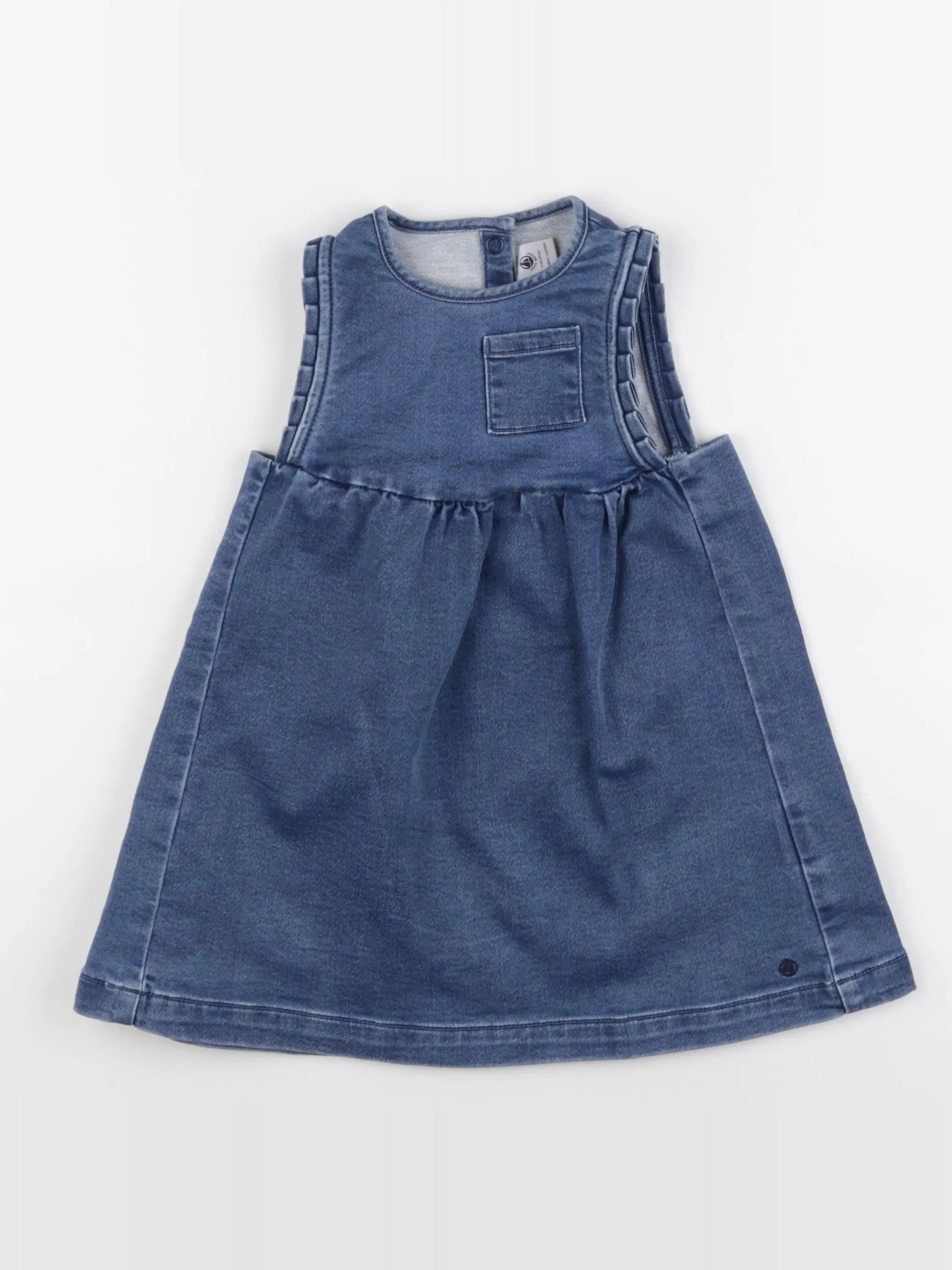 Petit Bateau - robe bleu - 24 mois
