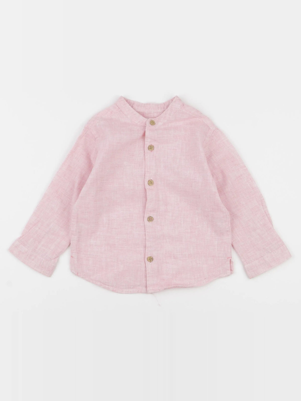 Zara - chemise rose - 12/18 mois