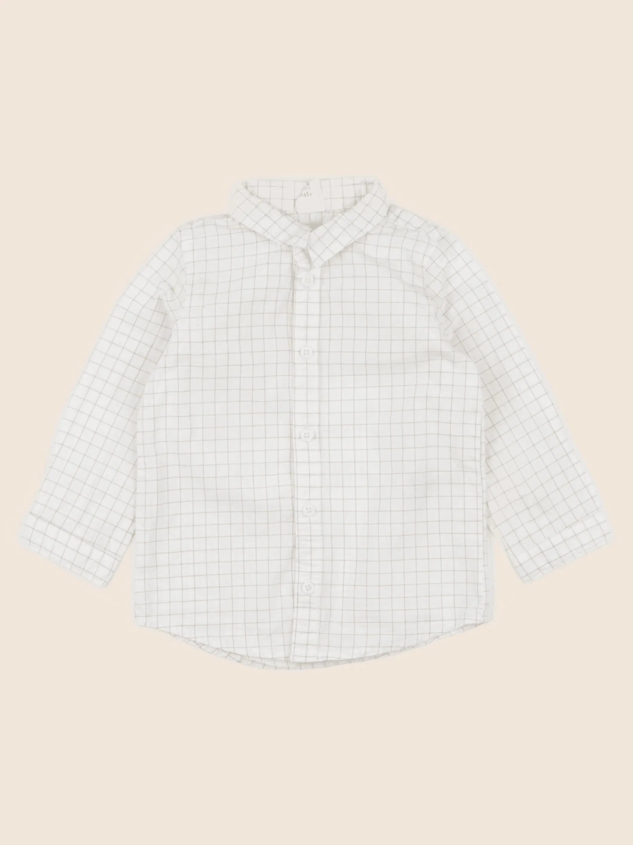 H&M - chemise beige - 12/18 mois