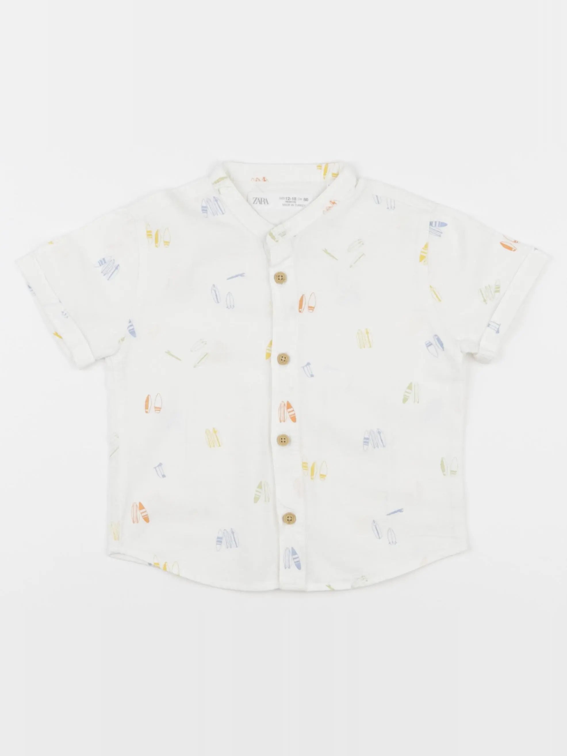 Zara - chemise blanc - 12/18 mois