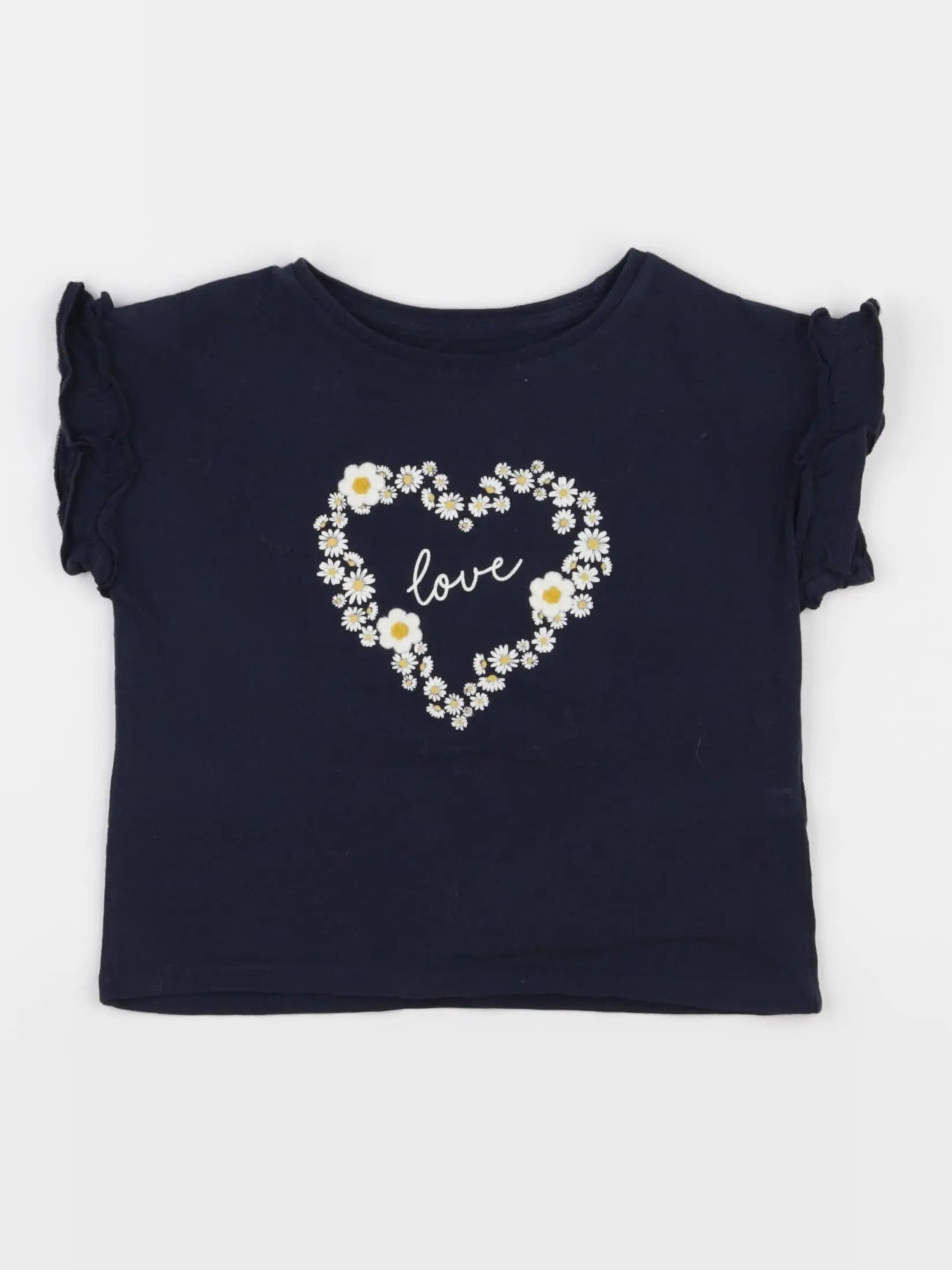 Vertbaudet - tee-shirt bleu - 2 ans