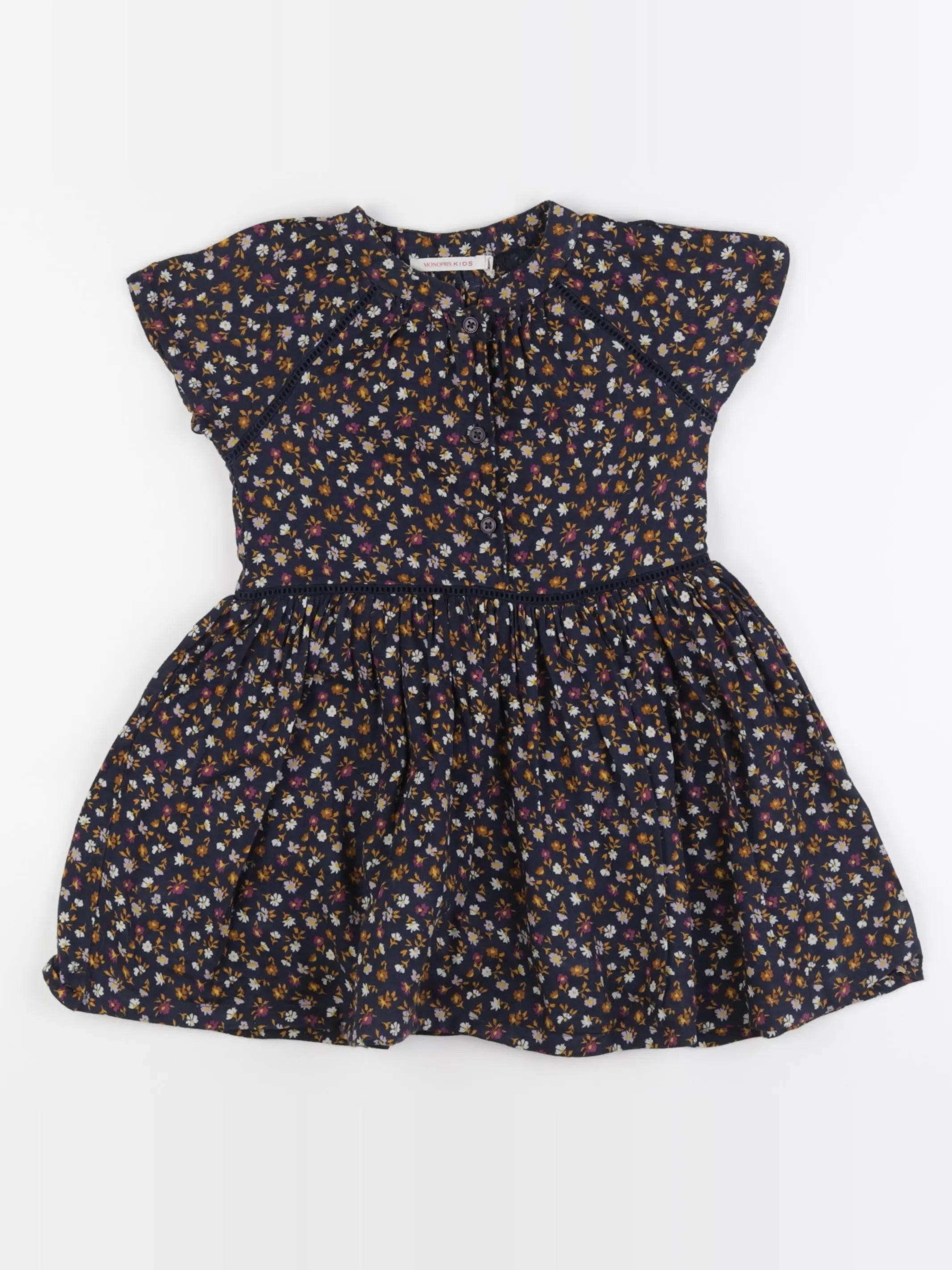 Monoprix - robe multicolore - 3 ans