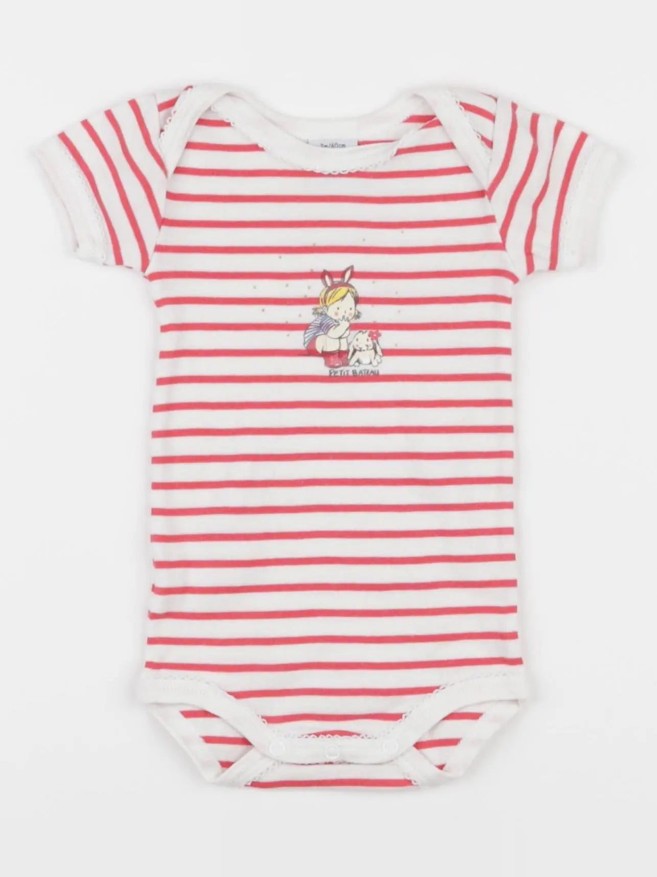 Petit Bateau - body blanc - 3 mois