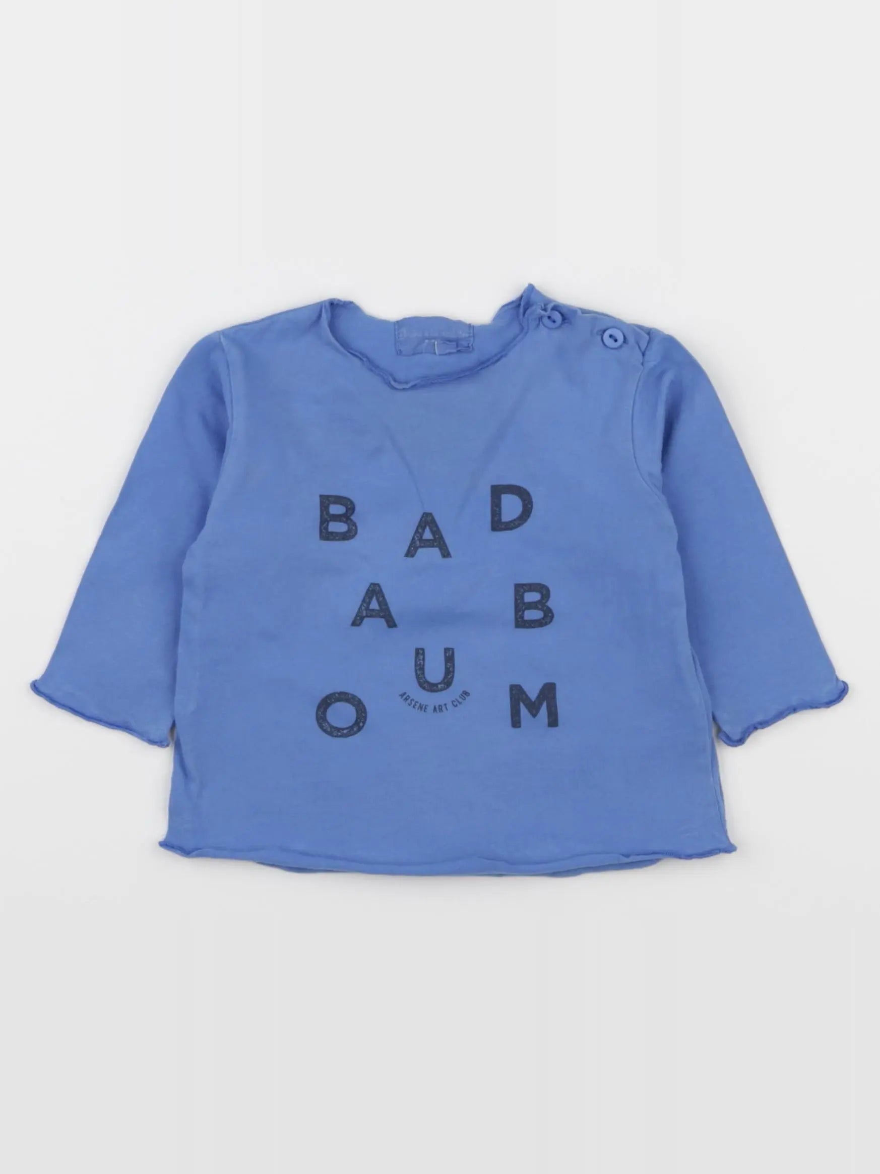 Arsène et les pipelettes - tee-shirt bleu - 6 mois