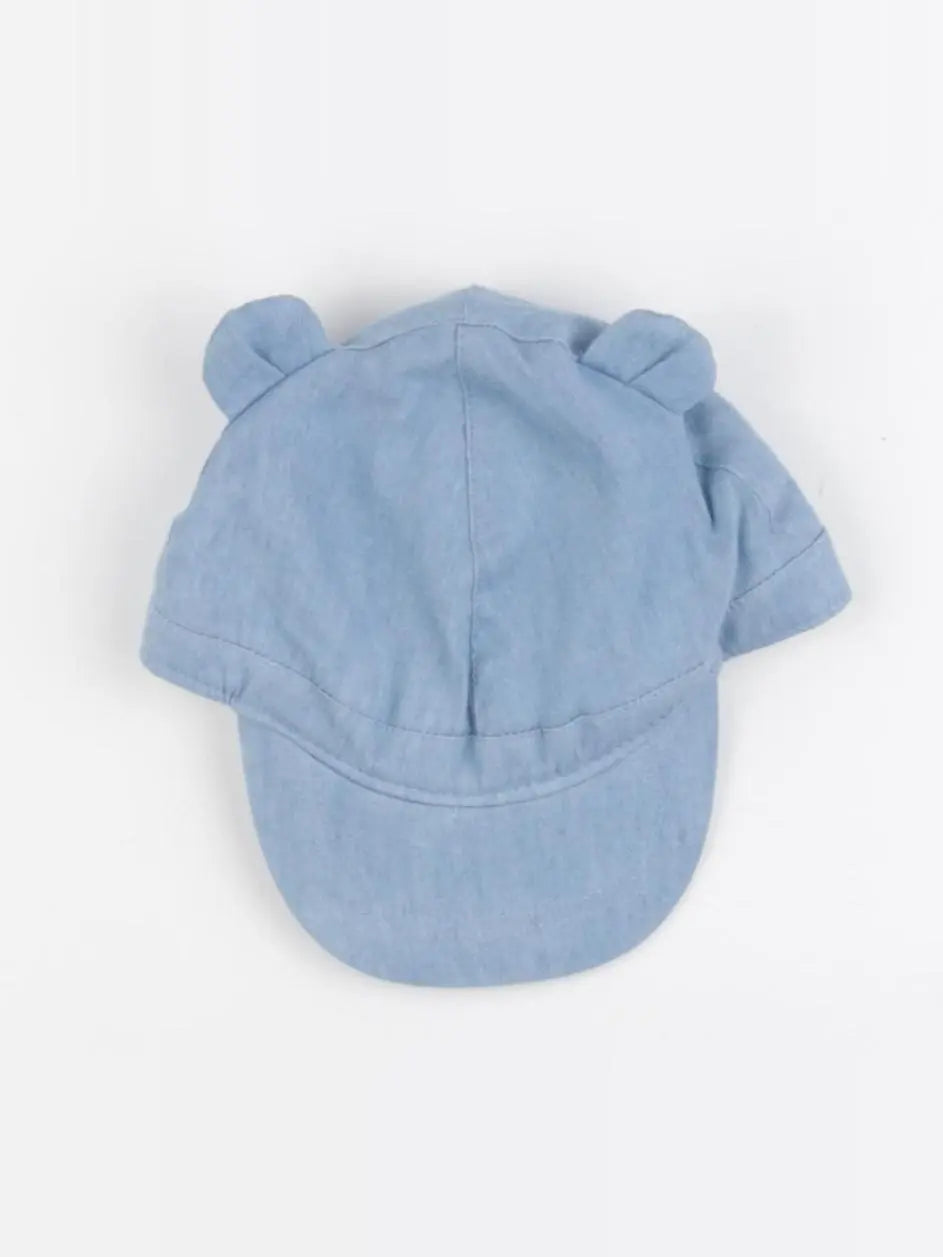 Vertbaudet - casquette bleu - 1/3 mois