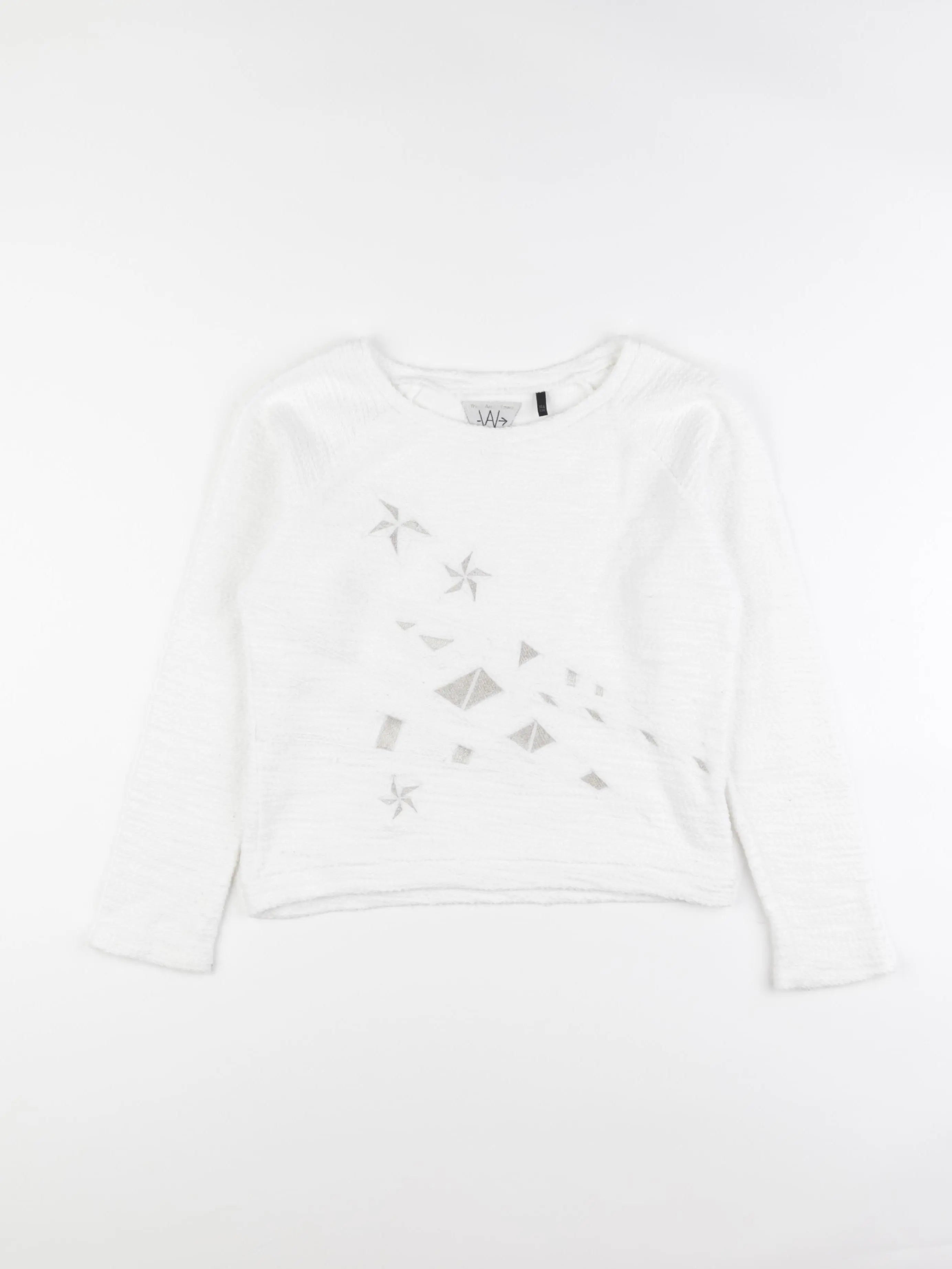 IKKS - sweat blanc - 10 ans
