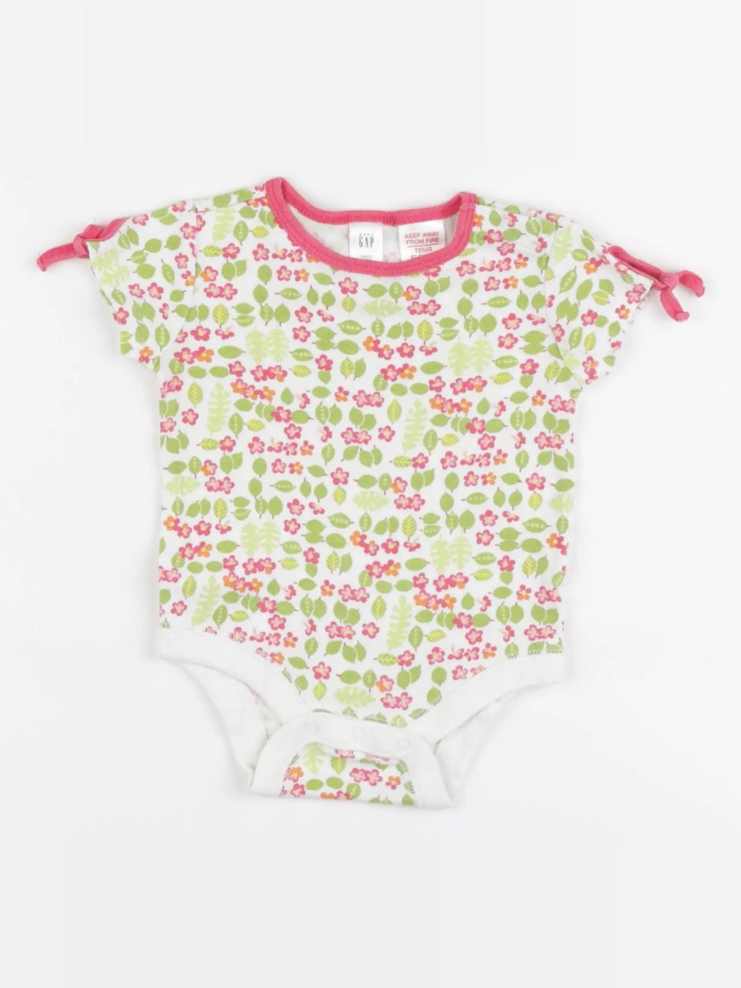 GAP - body rose, vert - 3 mois