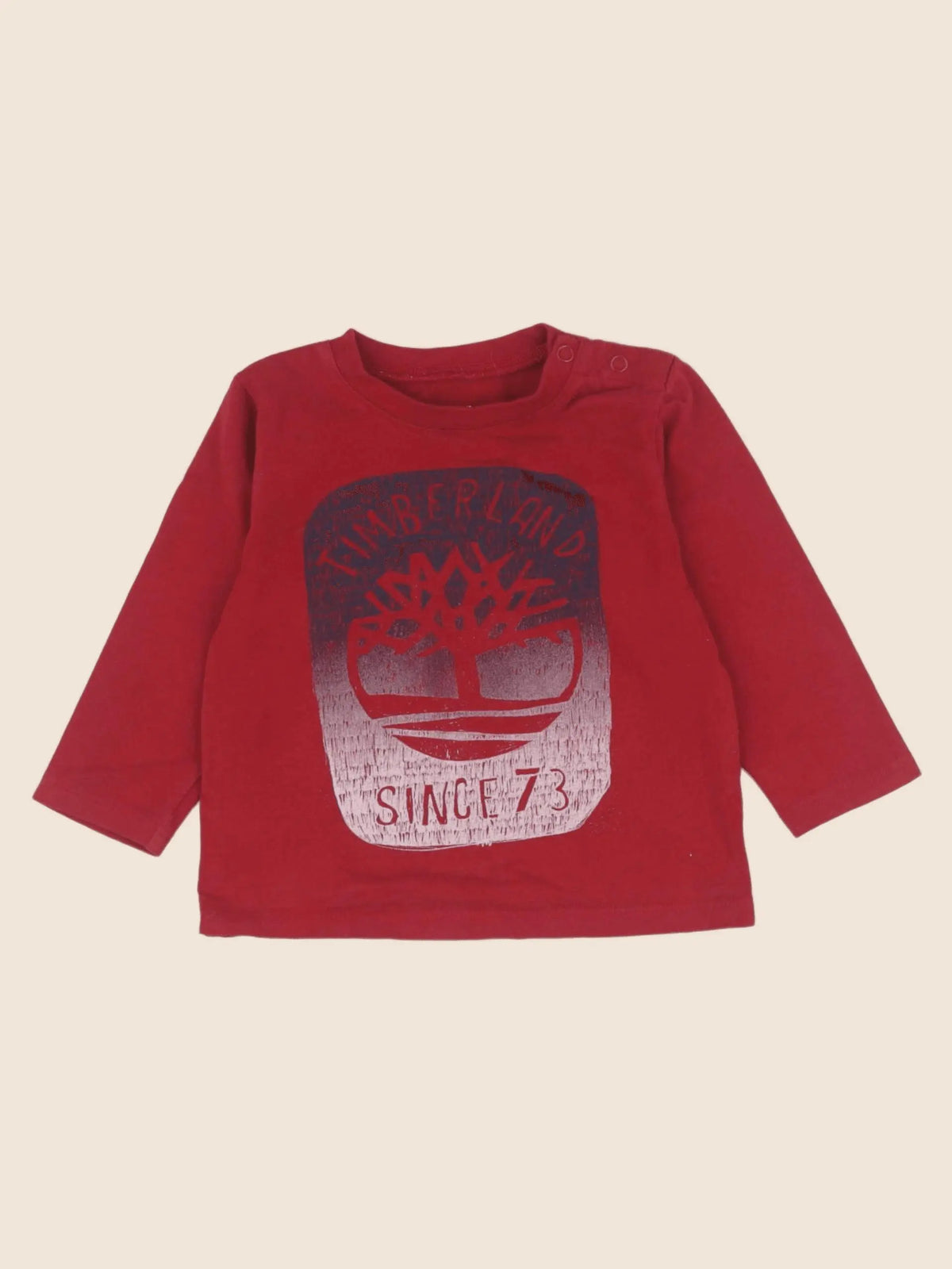 Timberland - tee-shirt rouge - 12 mois