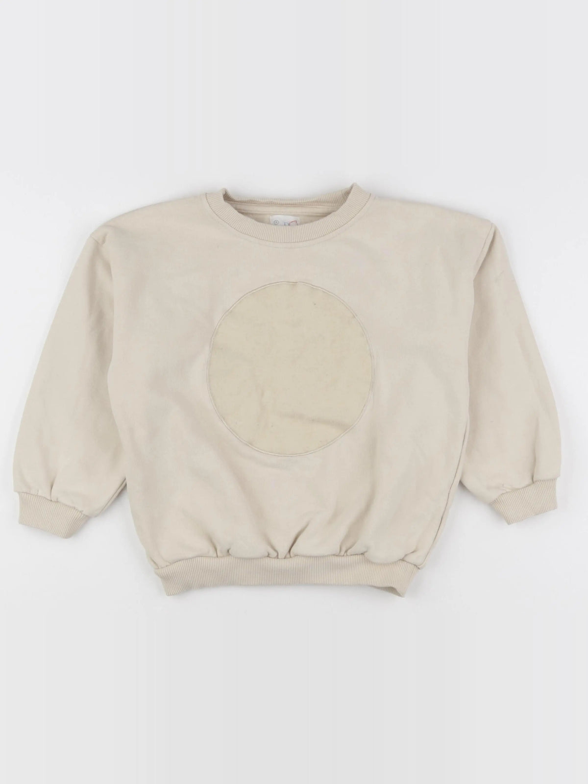 Bleu citron - sweat jaune - 7/8 ans