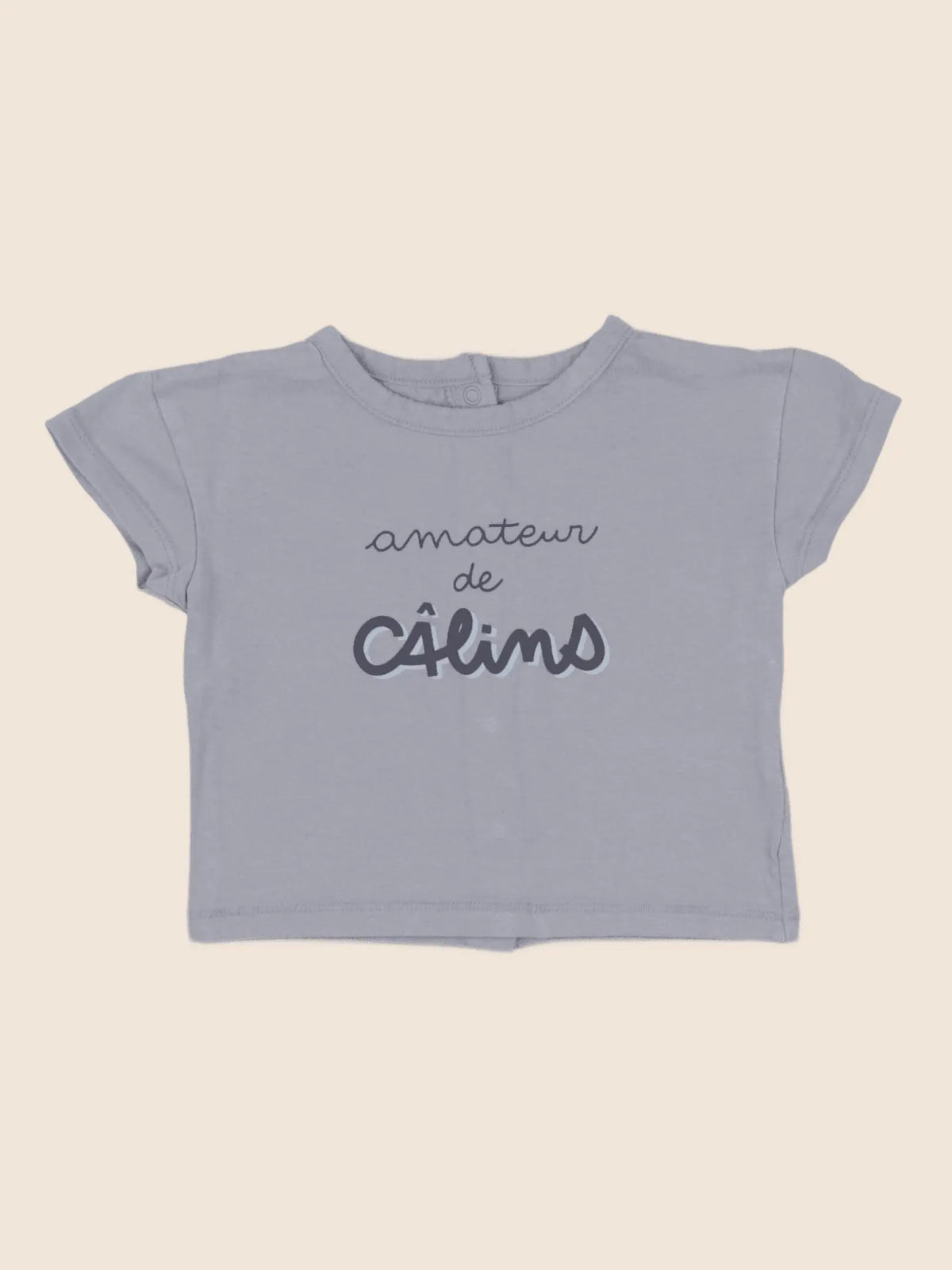 Vertbaudet - tee-shirt gris - 6 mois
