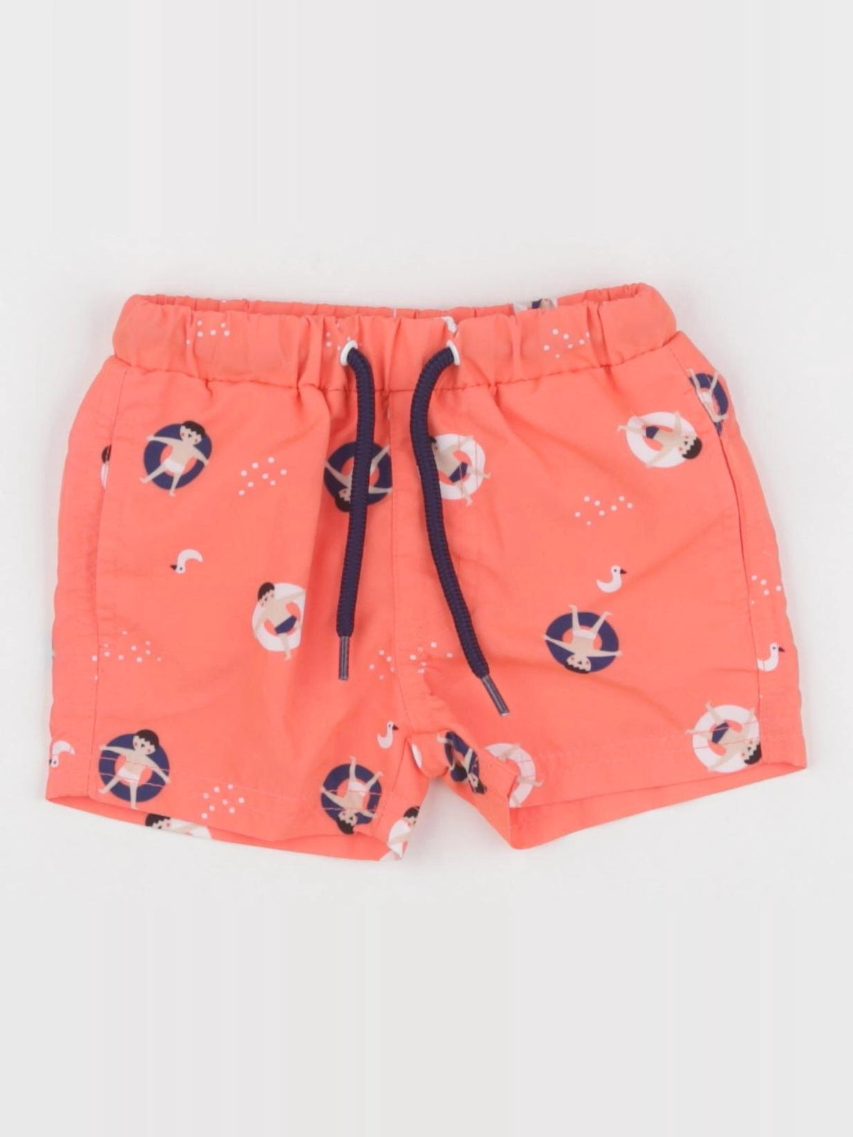 Vertbaudet - maillot de bain orange - 6 mois