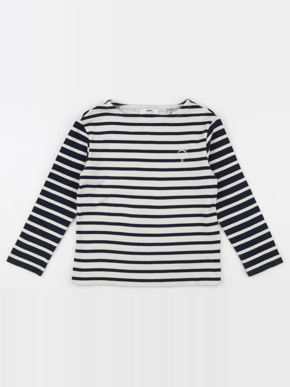 IKKS - tee-shirt vert, blanc, bleu - 8 ans