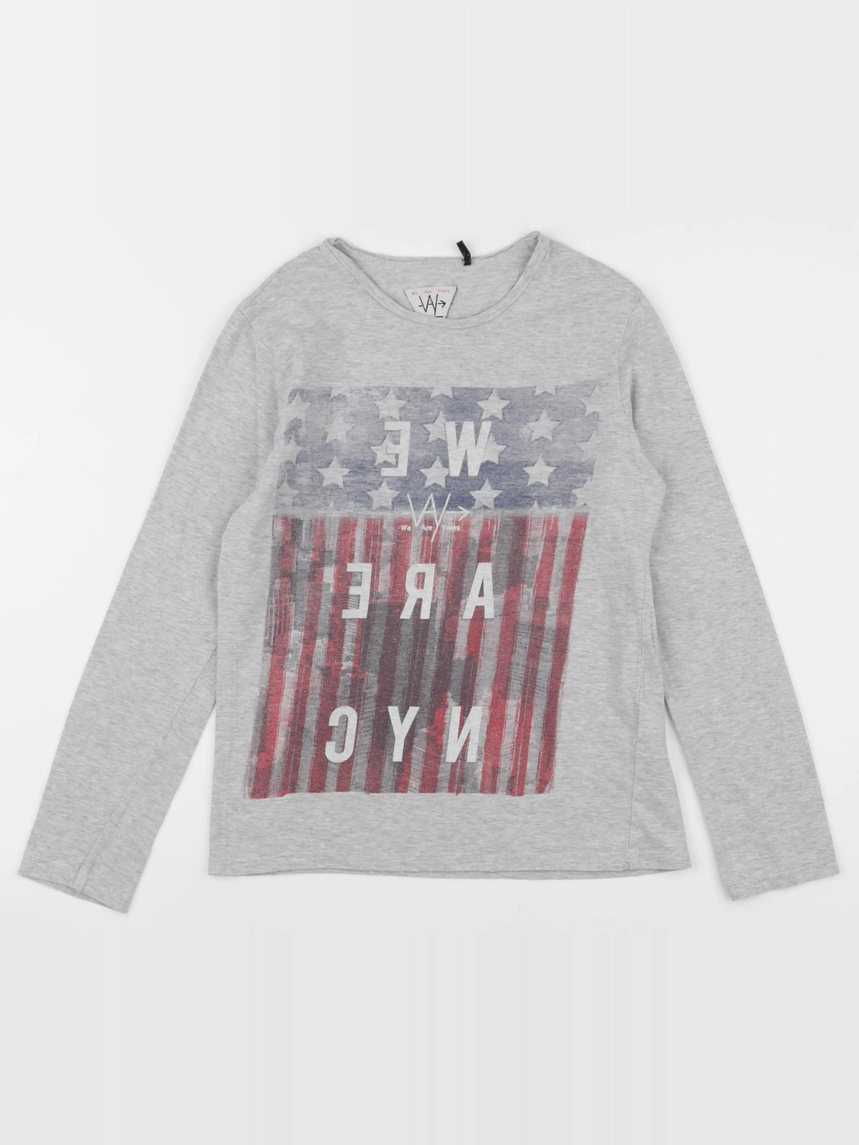IKKS - tee-shirt gris - 10 ans