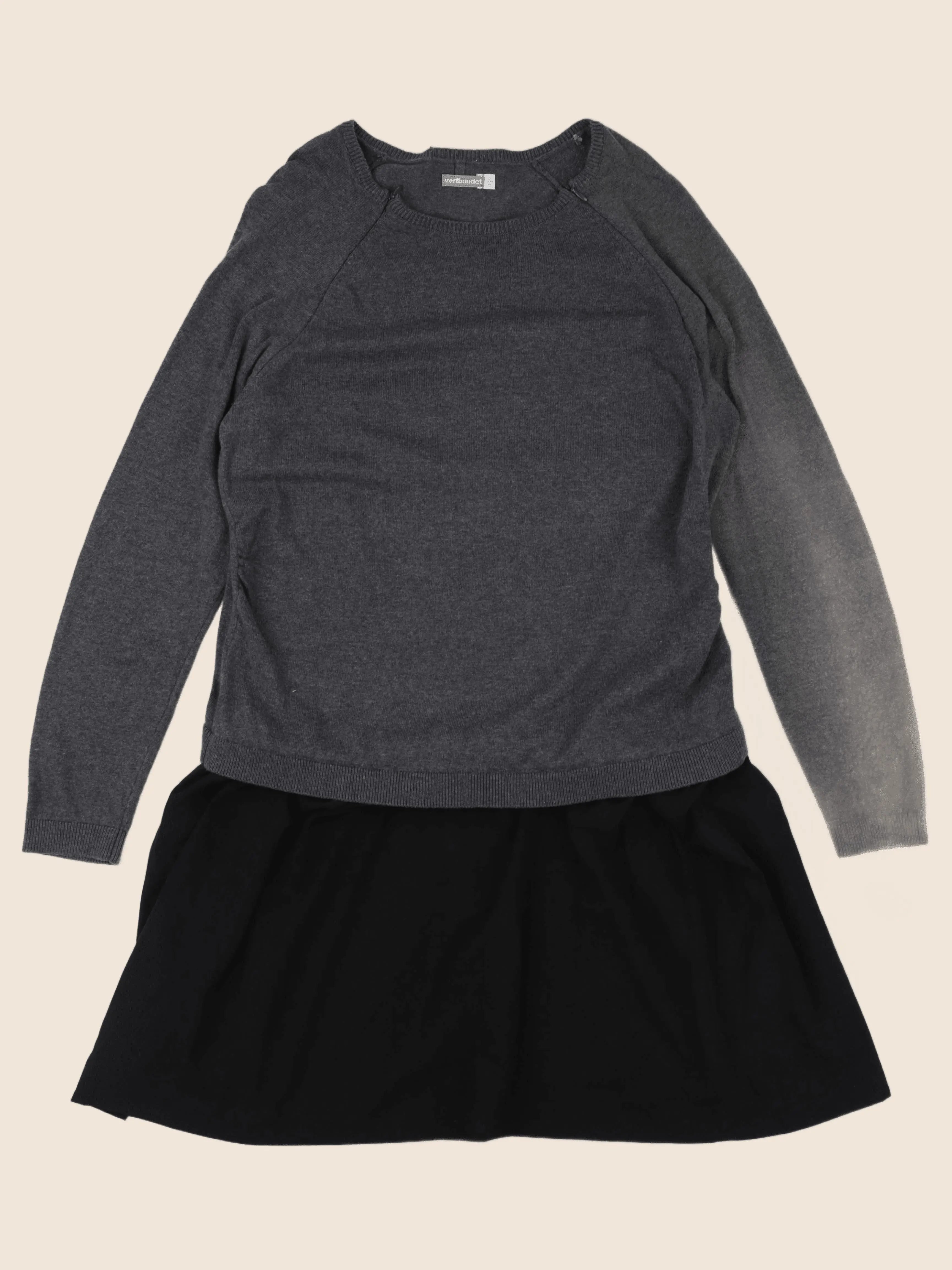 Vertbaudet - robe grossesse gris, noir - 46 à 48