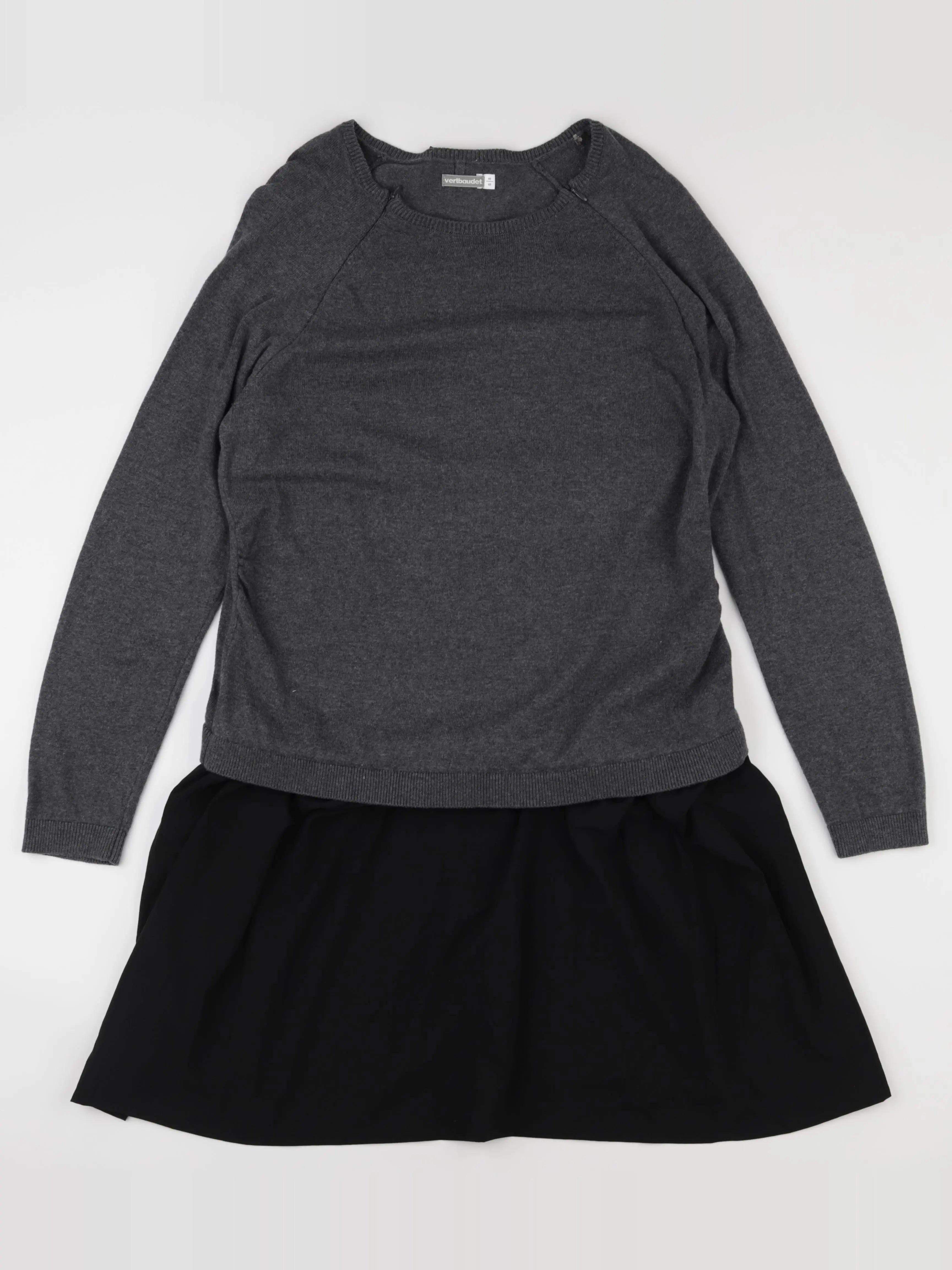 Vertbaudet - robe grossesse gris, noir - 46 à 48