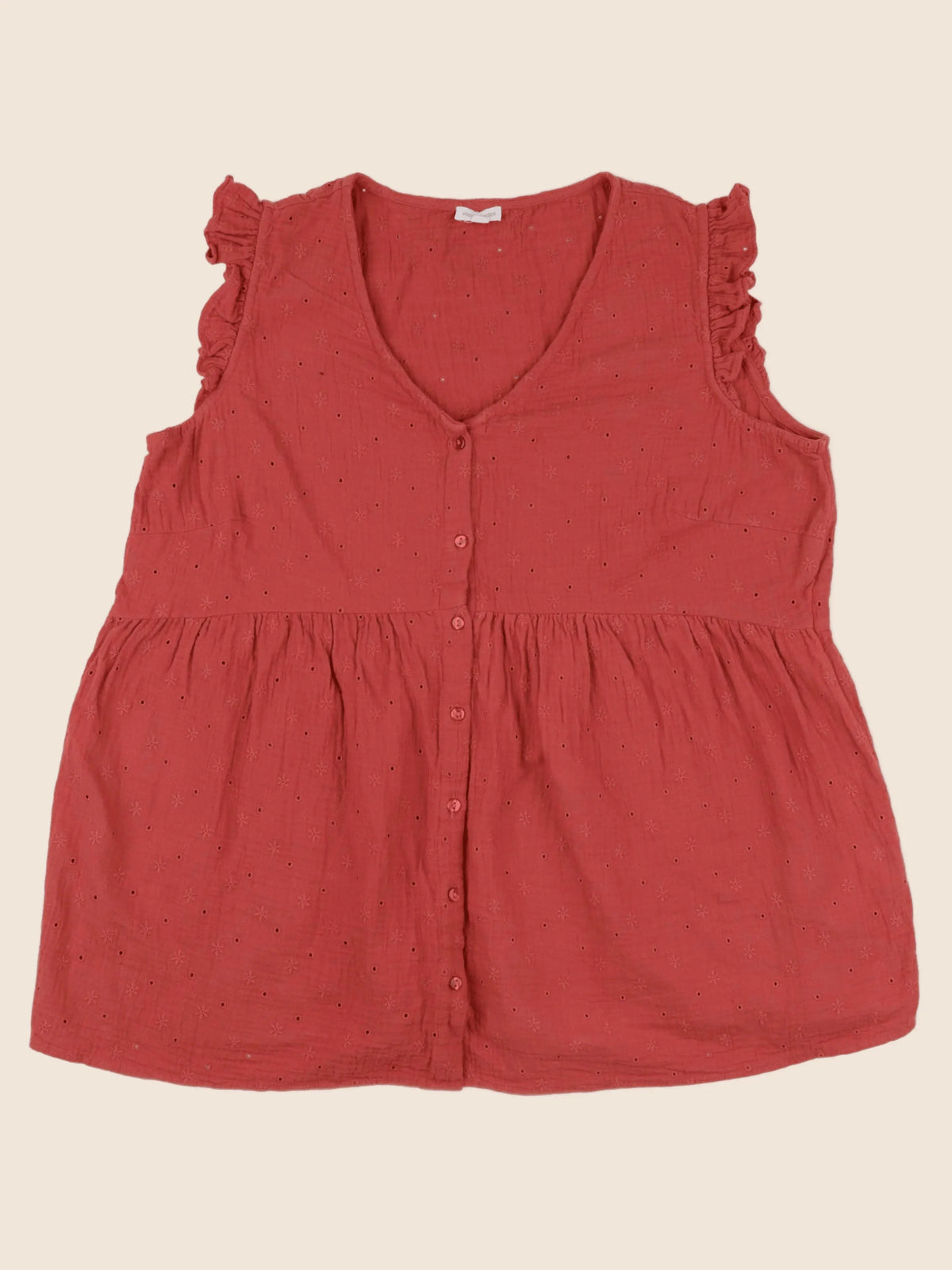 Vertbaudet - blouse grossesse rouge - 46